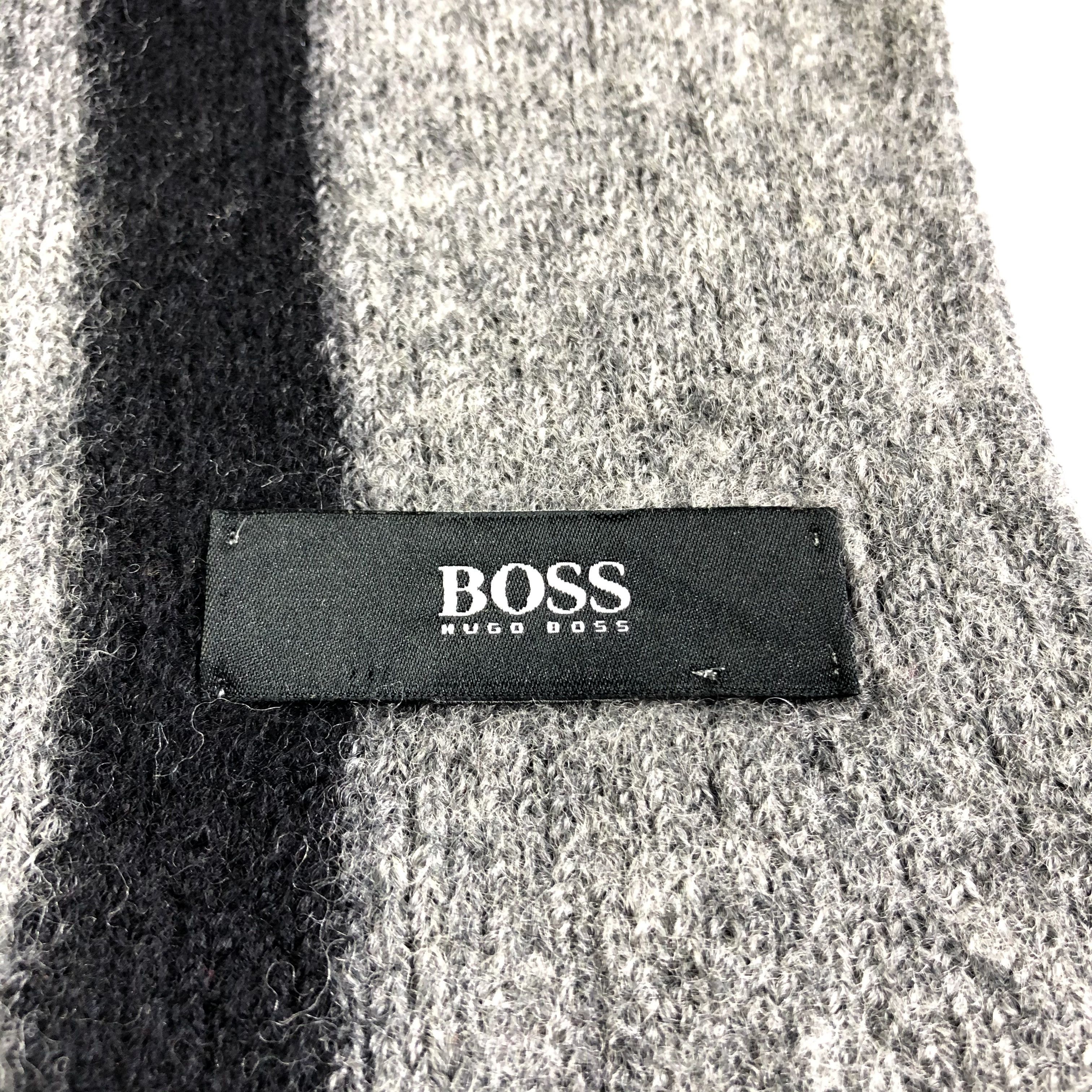 Hugo Boss Hugo Boss Knit Wool Scarf Muffler Neckwear V2369 Size ONE SIZE - 6 Thumbnail