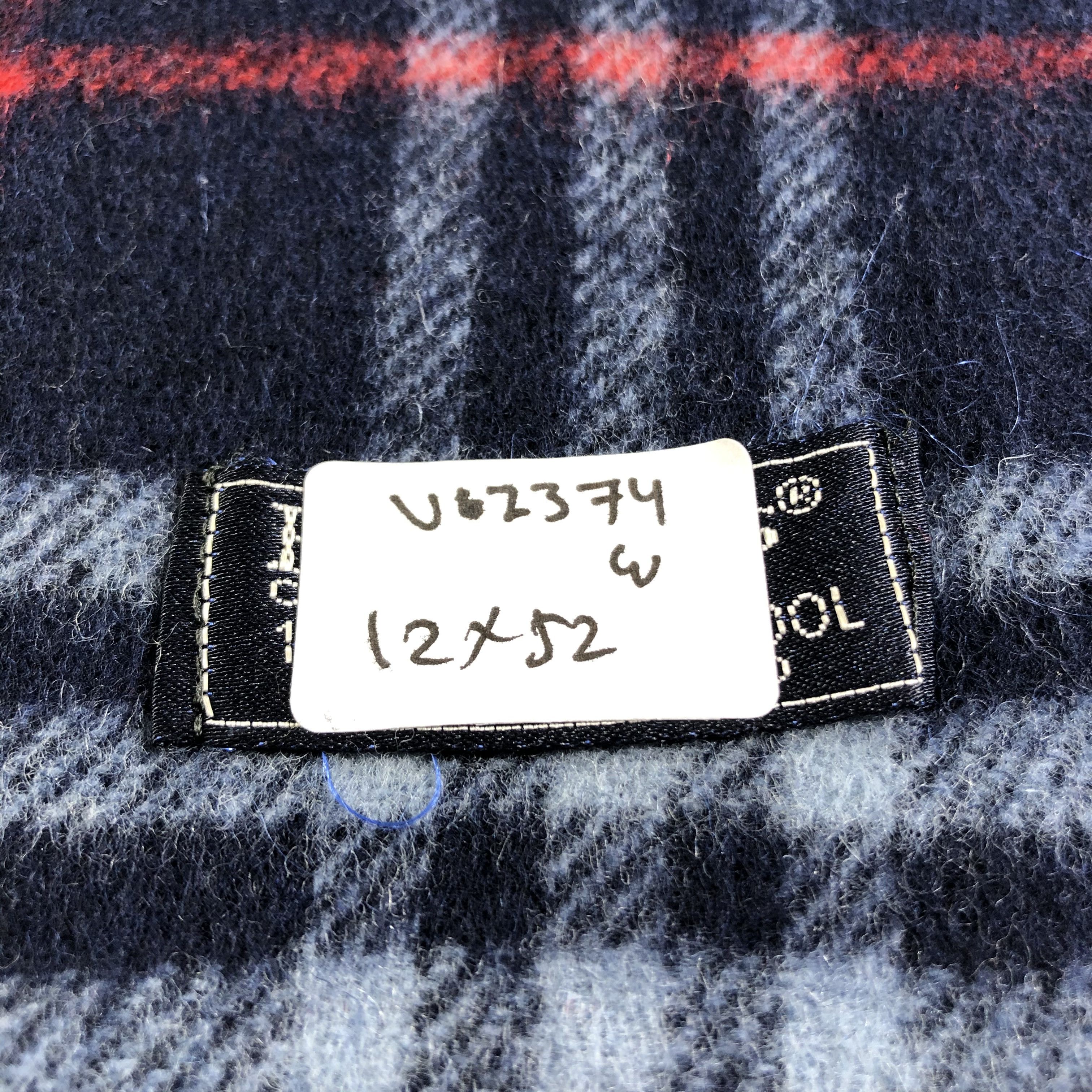 Burberry Burberrys Nova Check Wool Scarf Muffler V2374 Size ONE SIZE - 5 Thumbnail