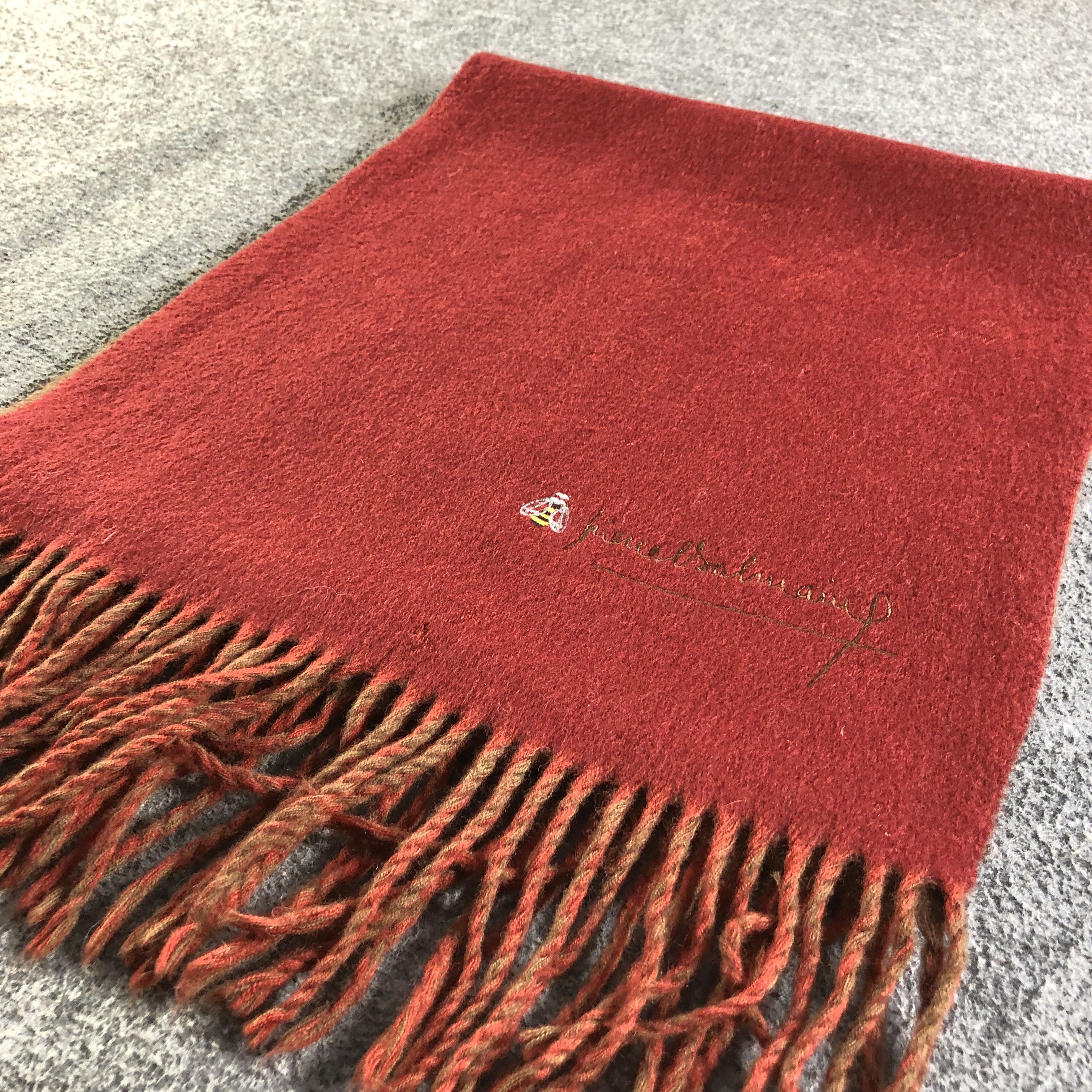 Pierre Balmain Pierre Balmain Plain Wool Scarf Muffler Neckwear V2492 Size ONE SIZE - 3 Thumbnail