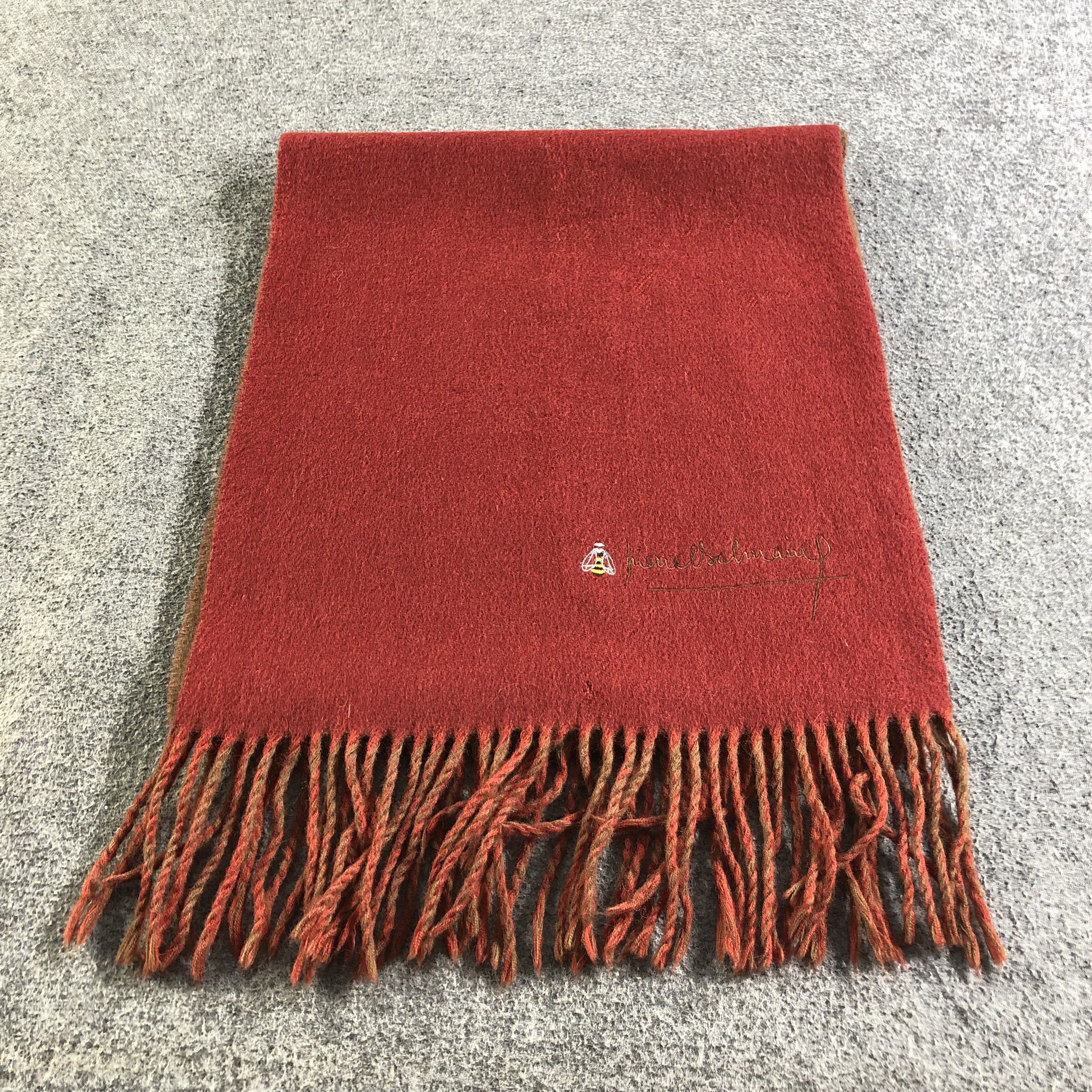 Pierre Balmain Pierre Balmain Plain Wool Scarf Muffler Neckwear V2492 Size ONE SIZE - 2 Thumbnail