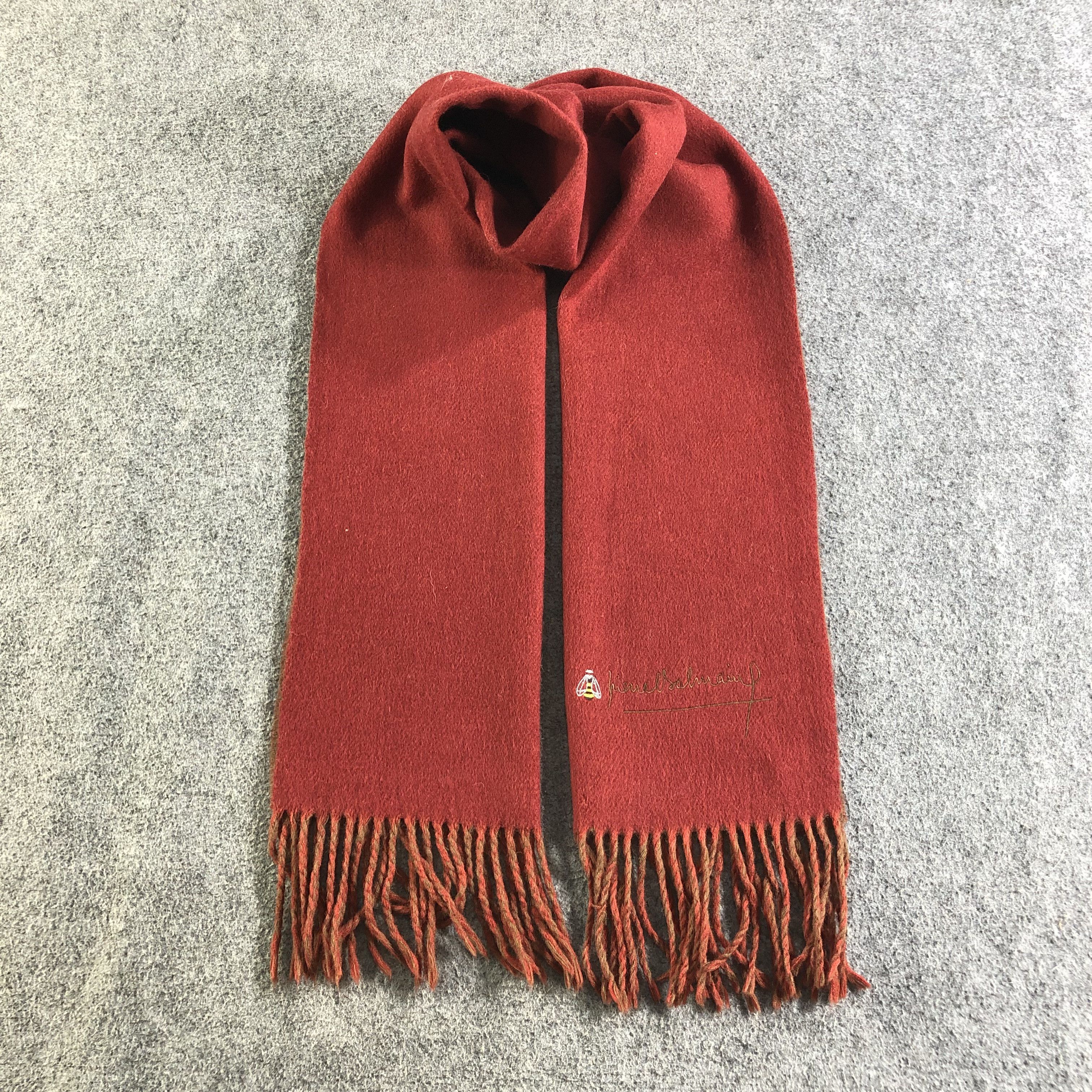 Pierre Balmain Pierre Balmain Plain Wool Scarf Muffler Neckwear V2492 Size ONE SIZE - 1 Thumbnail