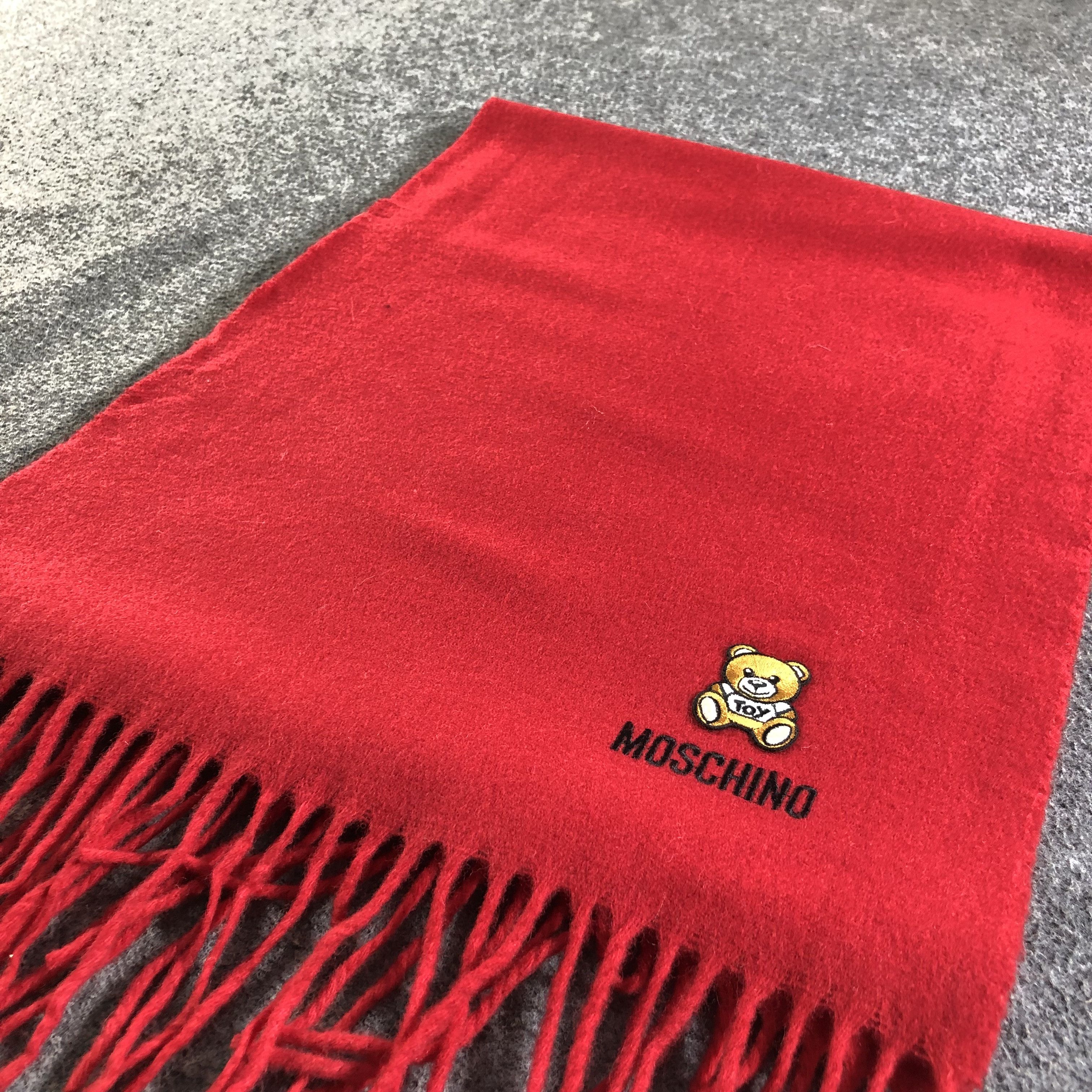 Moschino Moschino Plain Wool Scarf Muffler Neckwear V2496 Size ONE SIZE - 3 Thumbnail