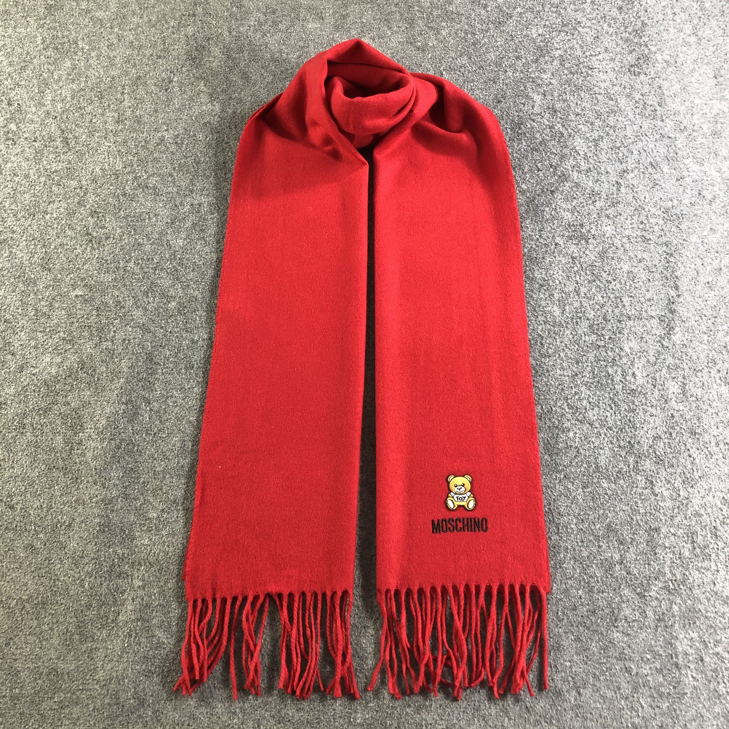 Moschino Moschino Plain Wool Scarf Muffler Neckwear V2496 Size ONE SIZE - 1 Thumbnail