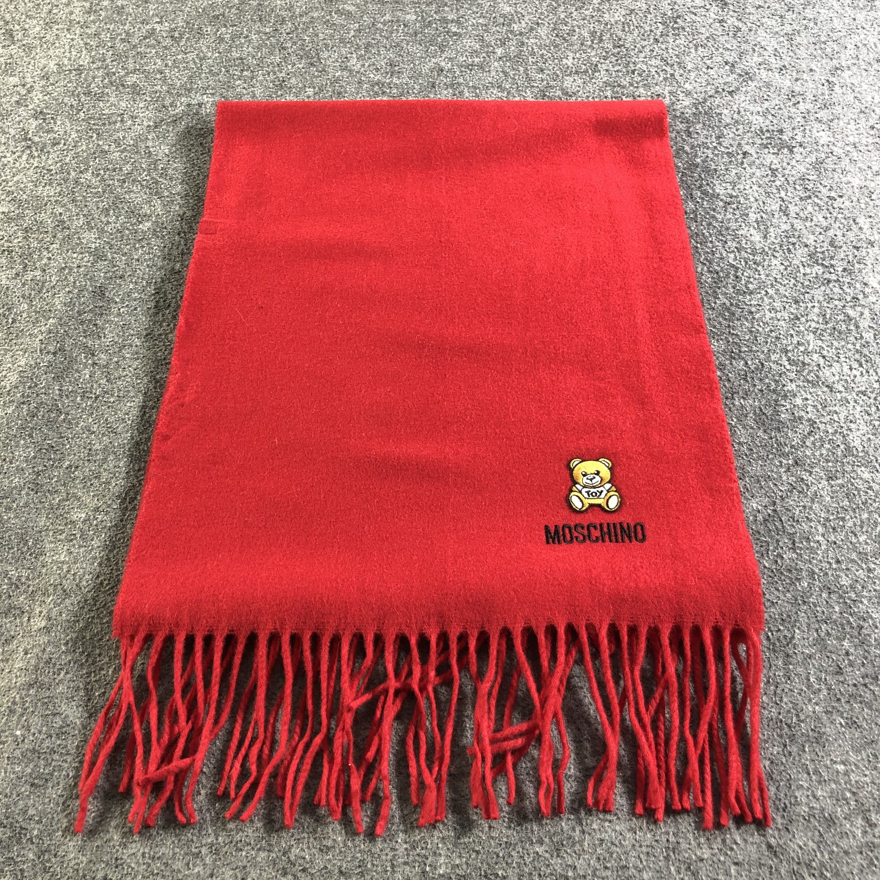 Moschino Moschino Plain Wool Scarf Muffler Neckwear V2496 Size ONE SIZE - 2 Thumbnail