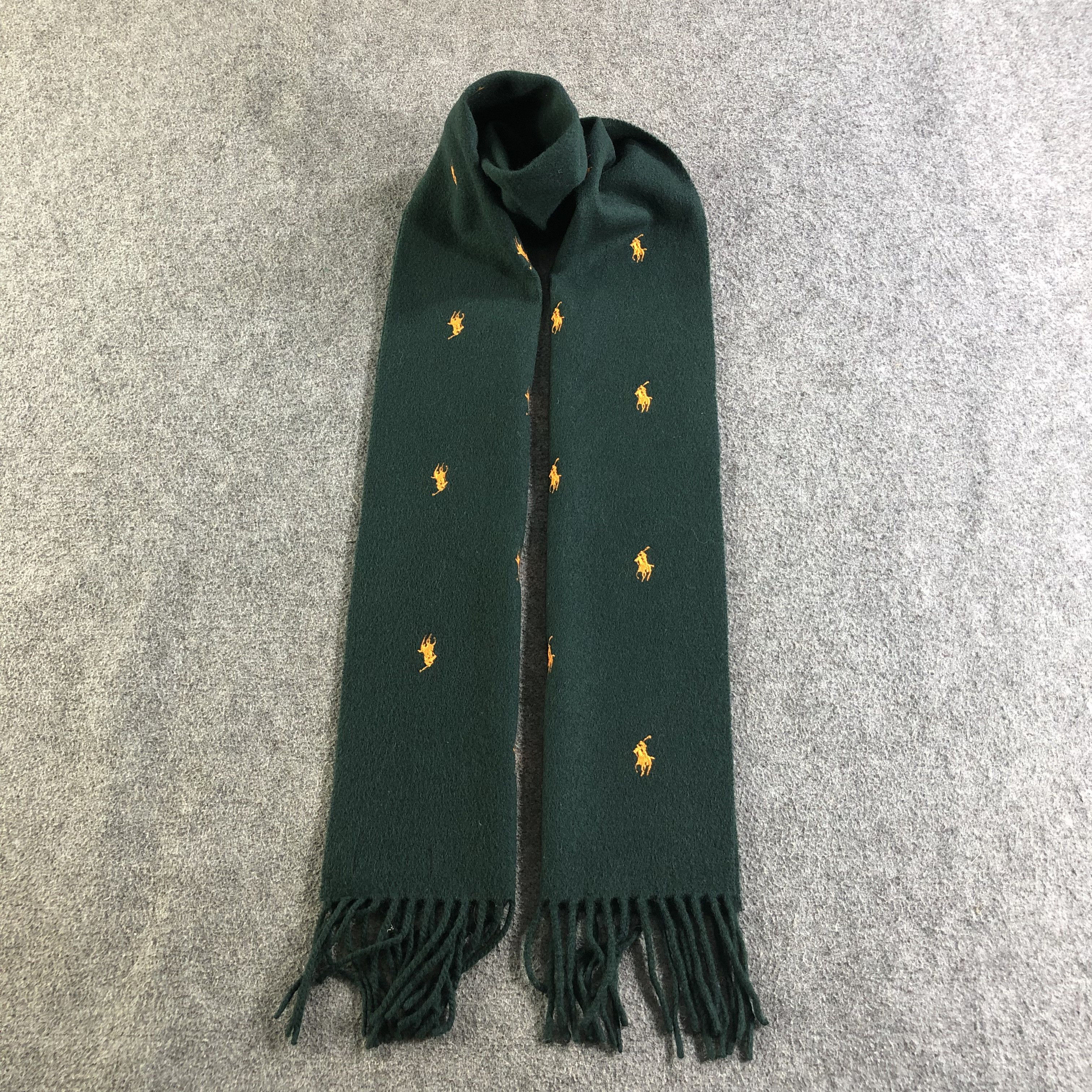 Polo Ralph Lauren Polo Ralph Lauren Logomania Wool Scarf Muffler V2497 Size ONE SIZE - 1 Thumbnail