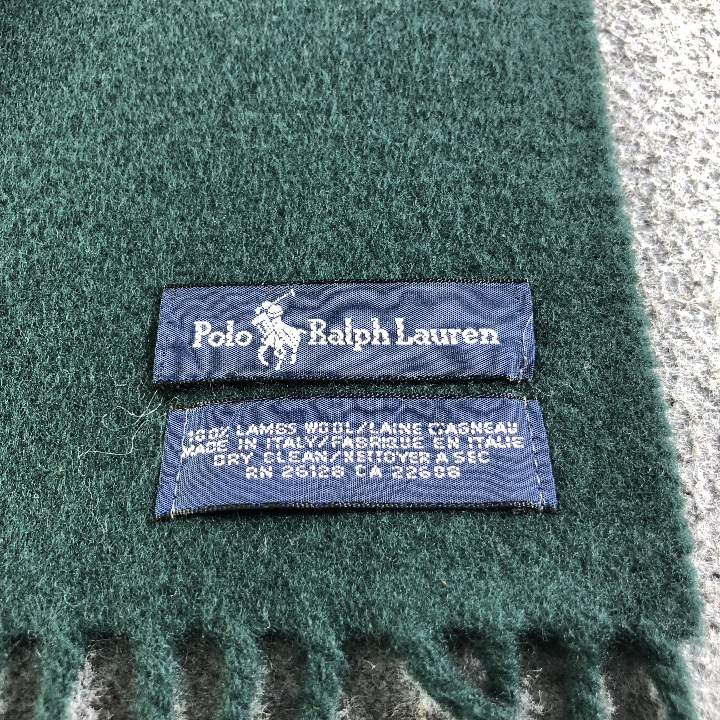 Polo Ralph Lauren Polo Ralph Lauren Logomania Wool Scarf Muffler V2497 Size ONE SIZE - 5 Thumbnail