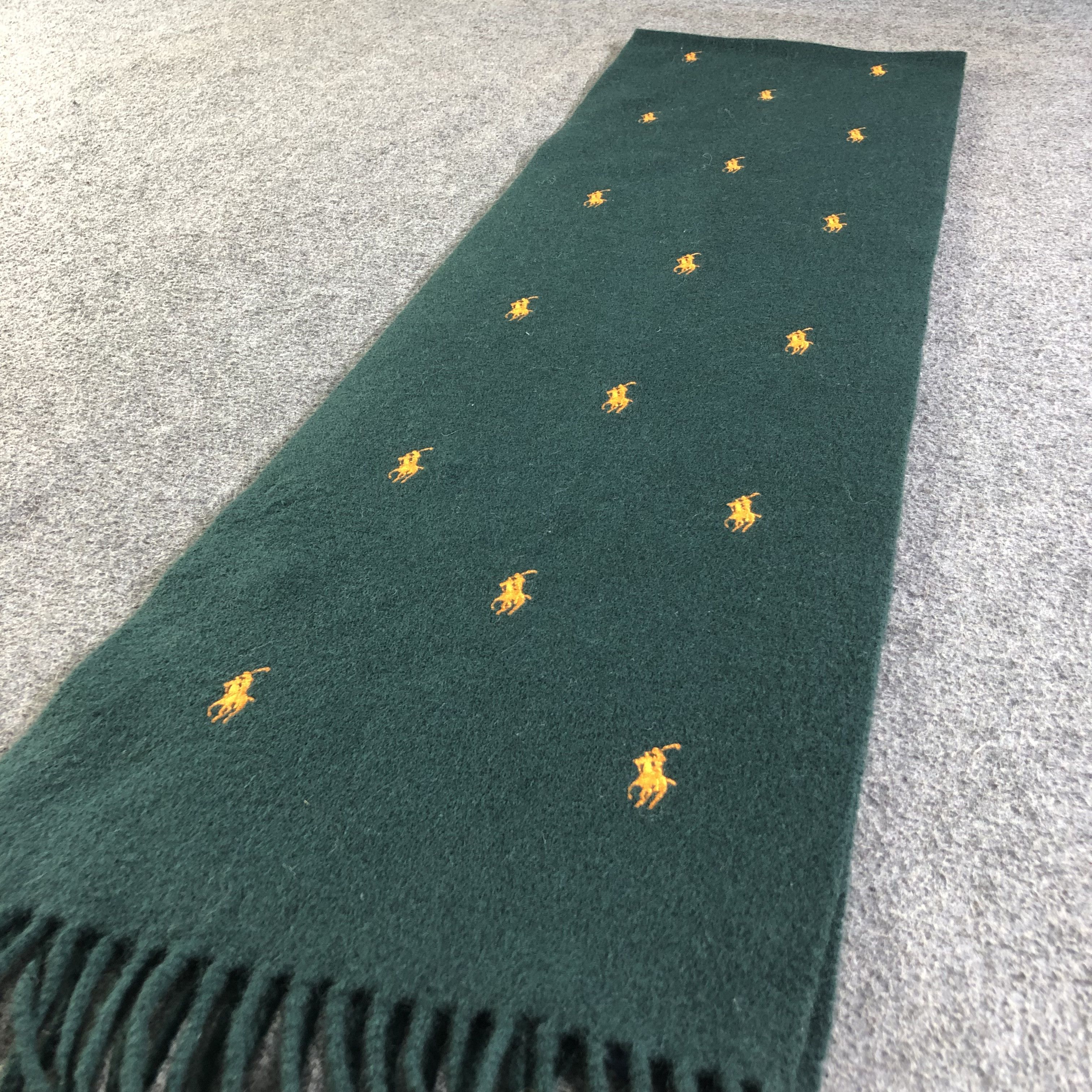 Polo Ralph Lauren Polo Ralph Lauren Logomania Wool Scarf Muffler V2497 Size ONE SIZE - 2 Thumbnail
