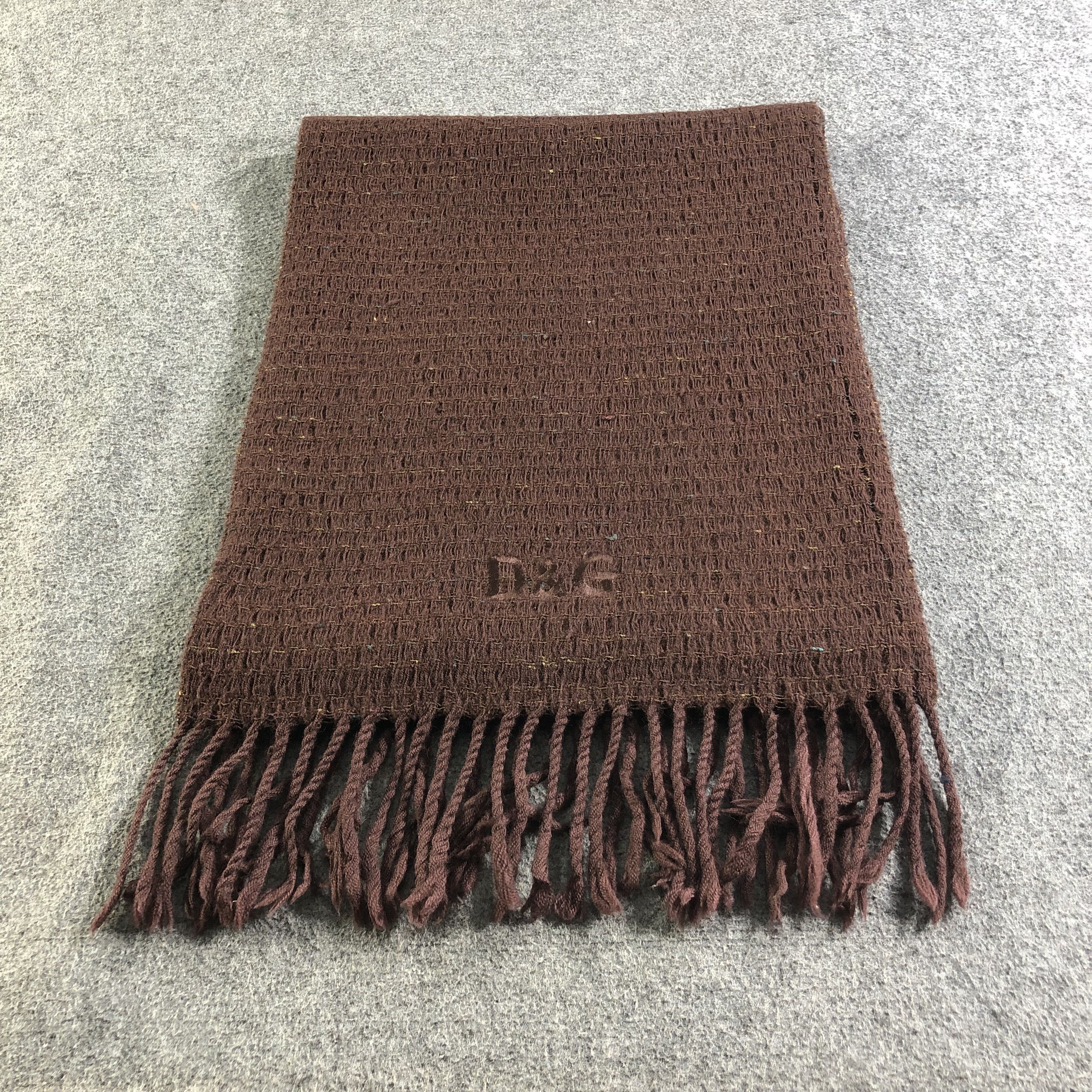 Vintage D&G Wool Scarf Muffler Neckwear V2504 Size ONE SIZE - 3 Thumbnail