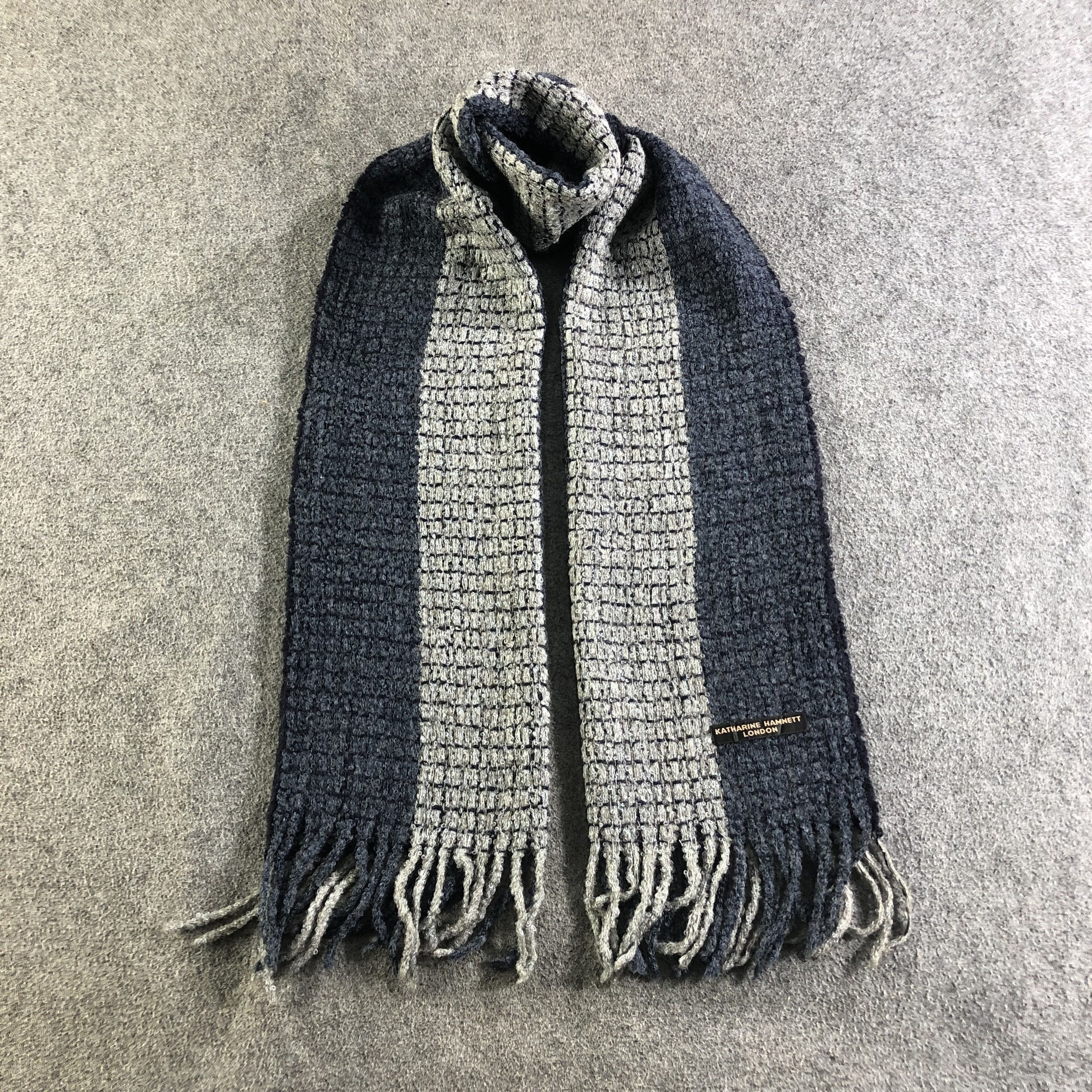 Katharine Hamnett London Wool Scarf Muffler Neckwear V2506