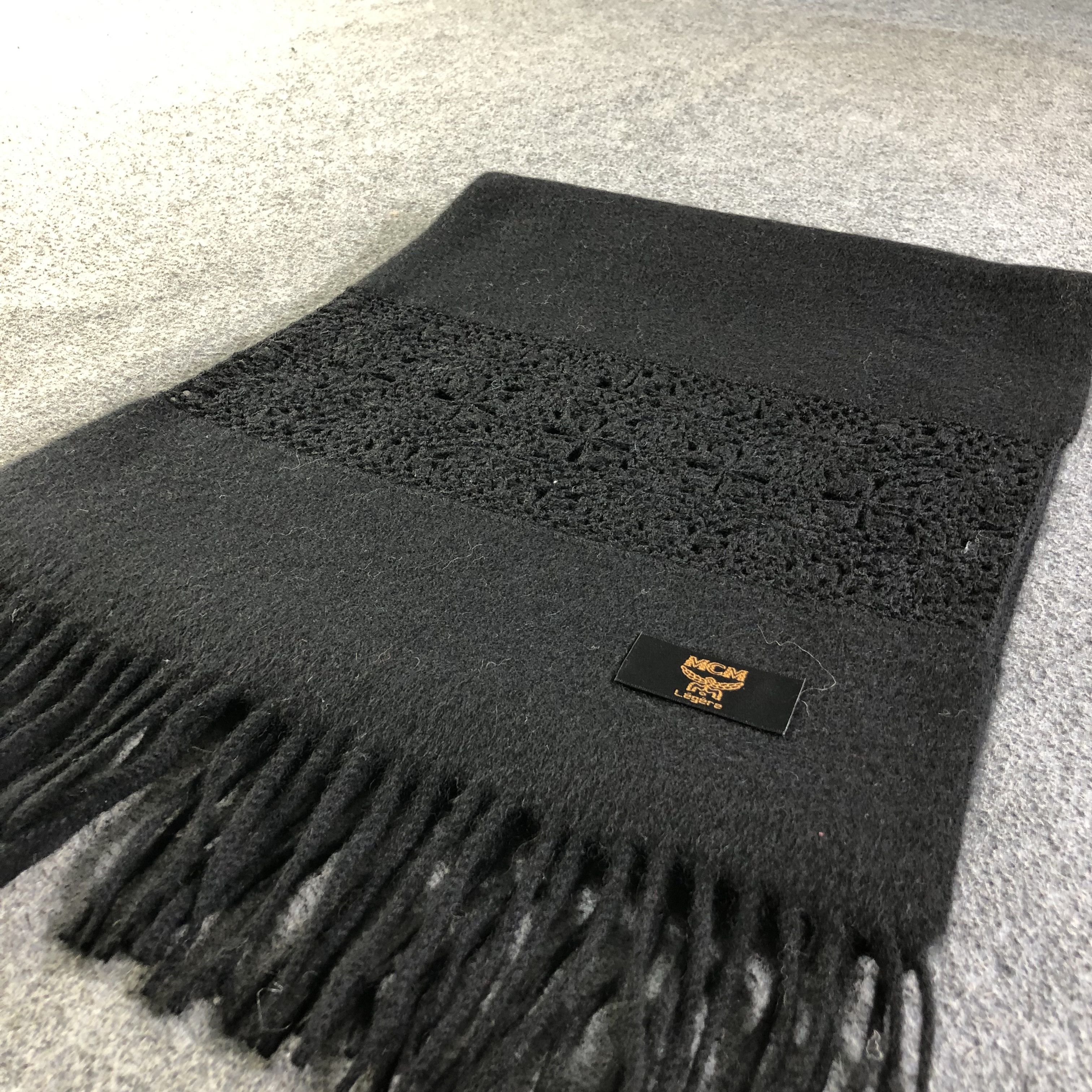 MCM MCM Cashmere Scarf Muffler Neckwear V2518 Size ONE SIZE - 3 Thumbnail