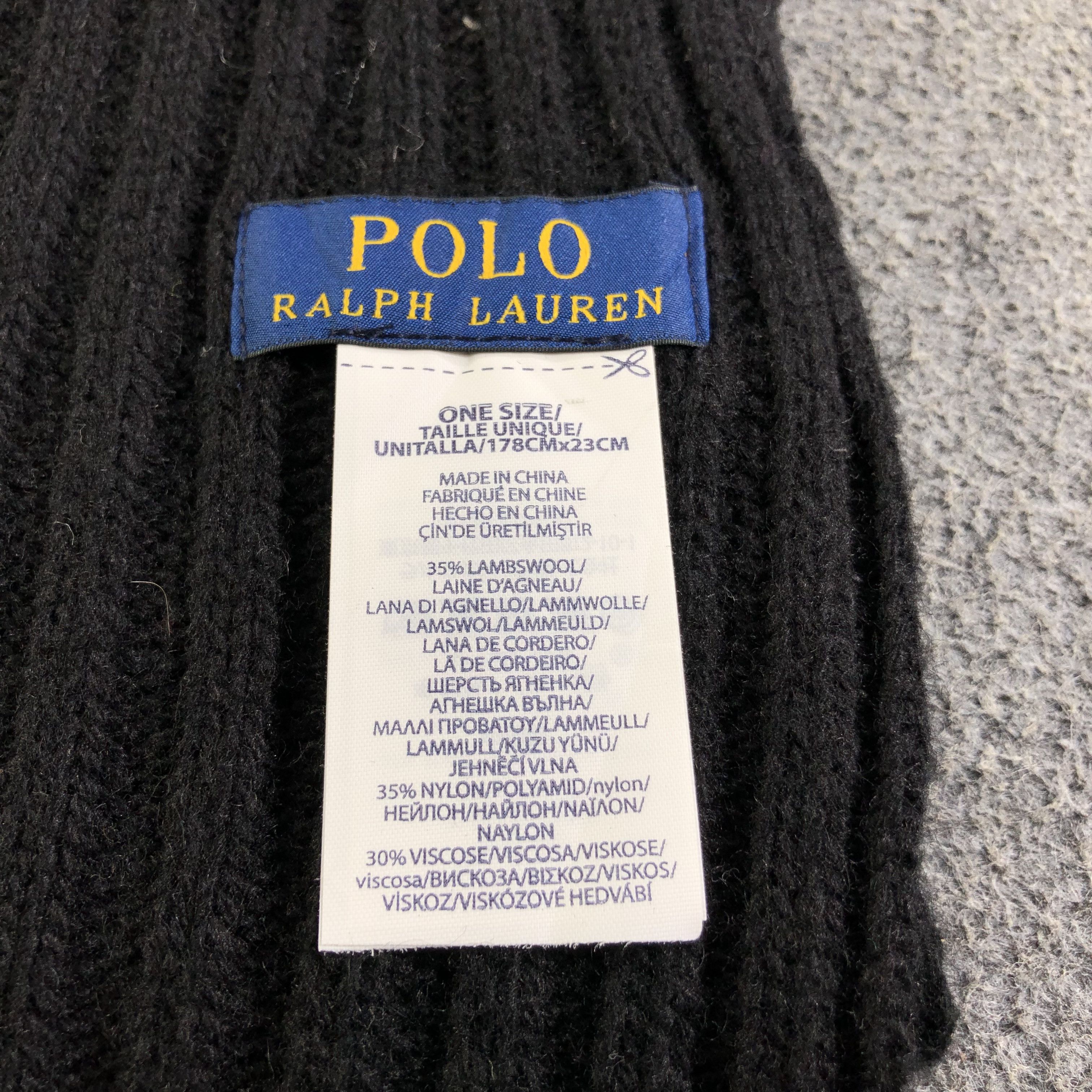 Polo Ralph Lauren Polo Ralph Lauren Pleated Wool Scarf Muffler Neckwear V2535 Size ONE SIZE - 5 Thumbnail