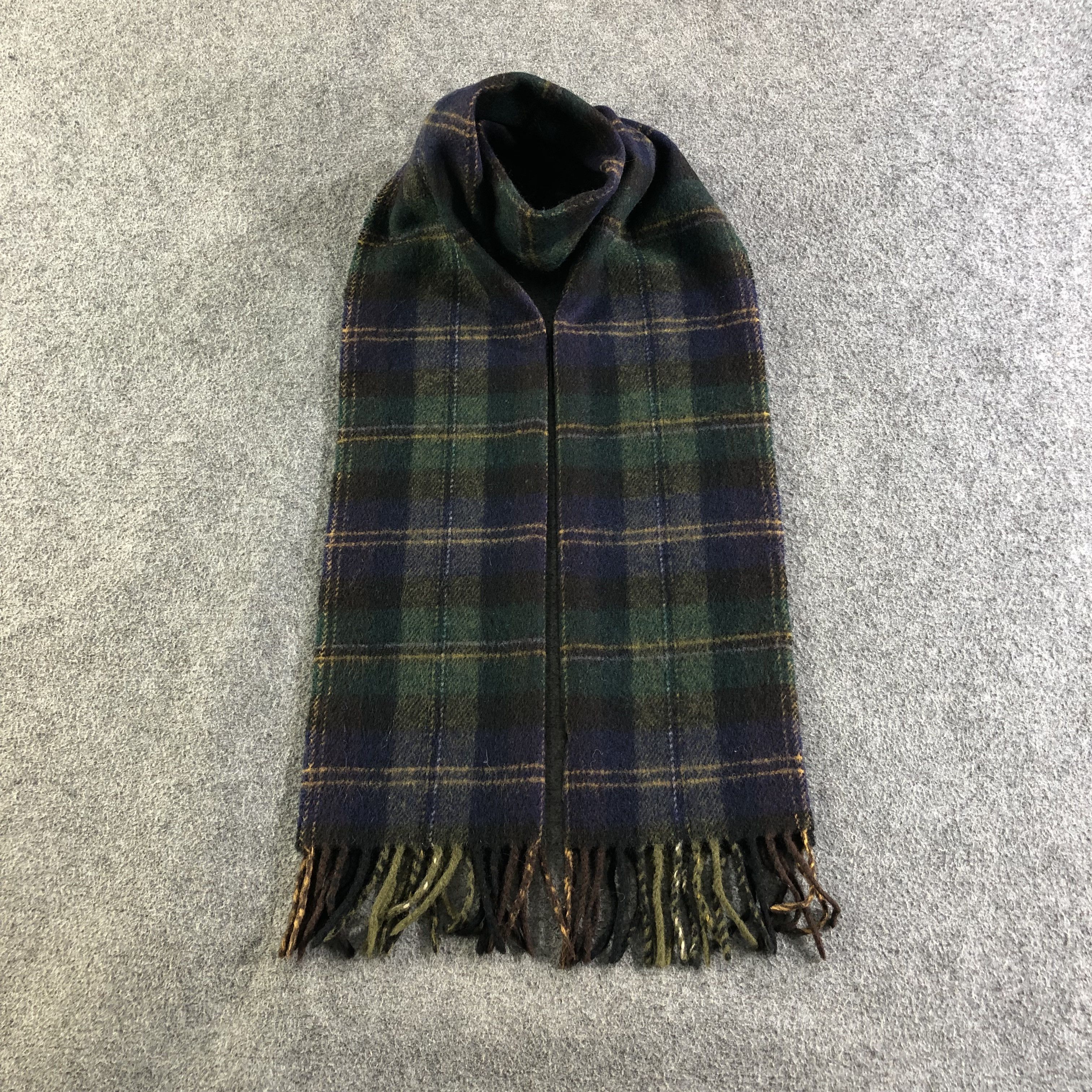 Polo Ralph Lauren Polo Ralph Lauren Tartan Wool Scarf Muffler Neckwear V2540 Size ONE SIZE - 1 Thumbnail