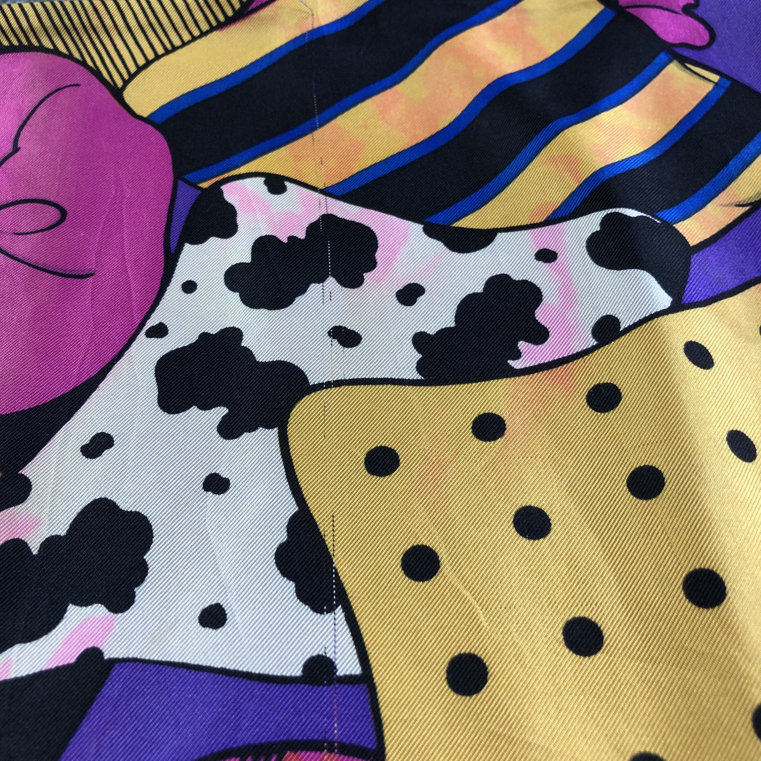 Moschino Moschino Silk/Wool Scarf Muffler Neckwear V2543 Size ONE SIZE - 10 Thumbnail