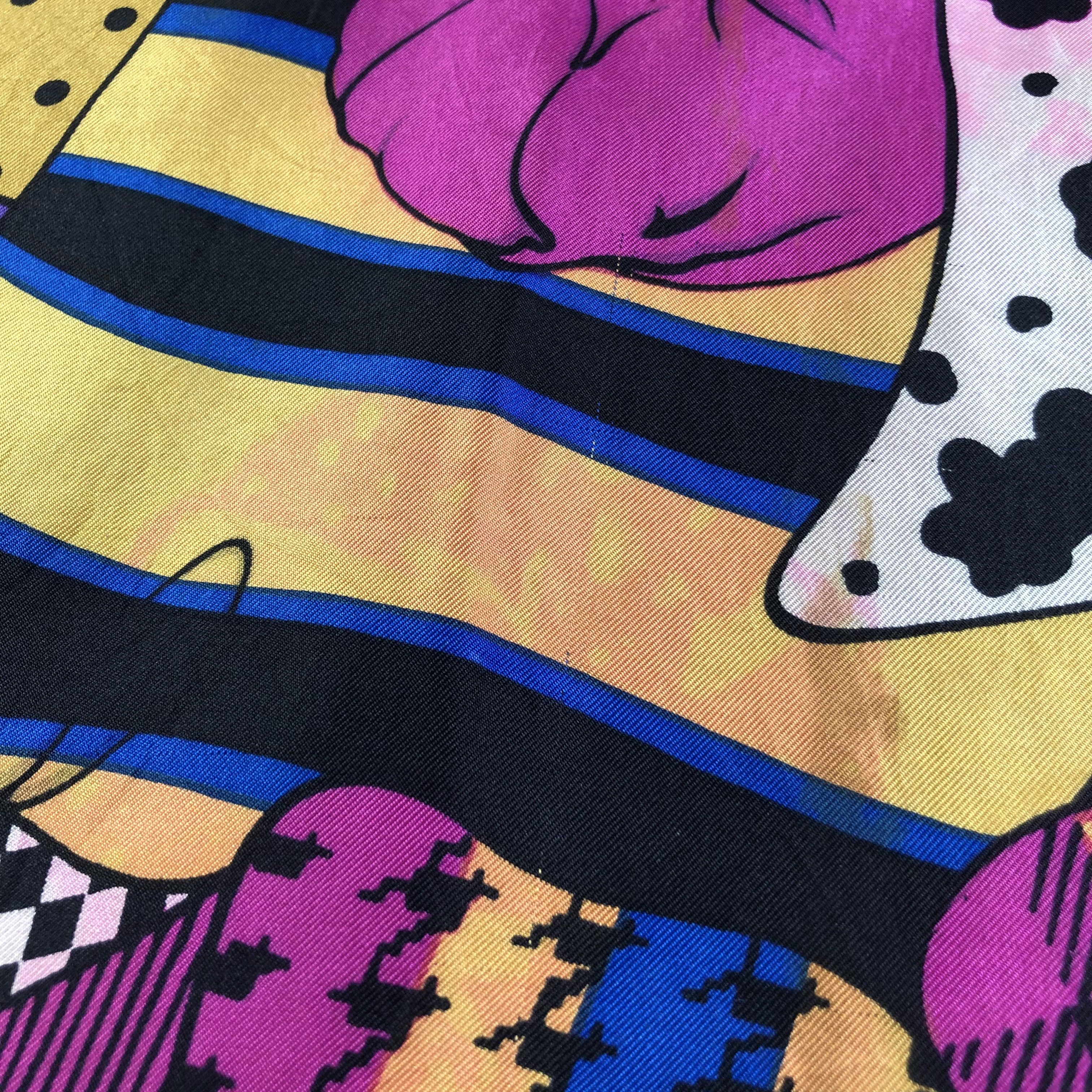 Moschino Moschino Silk/Wool Scarf Muffler Neckwear V2543 Size ONE SIZE - 6 Thumbnail