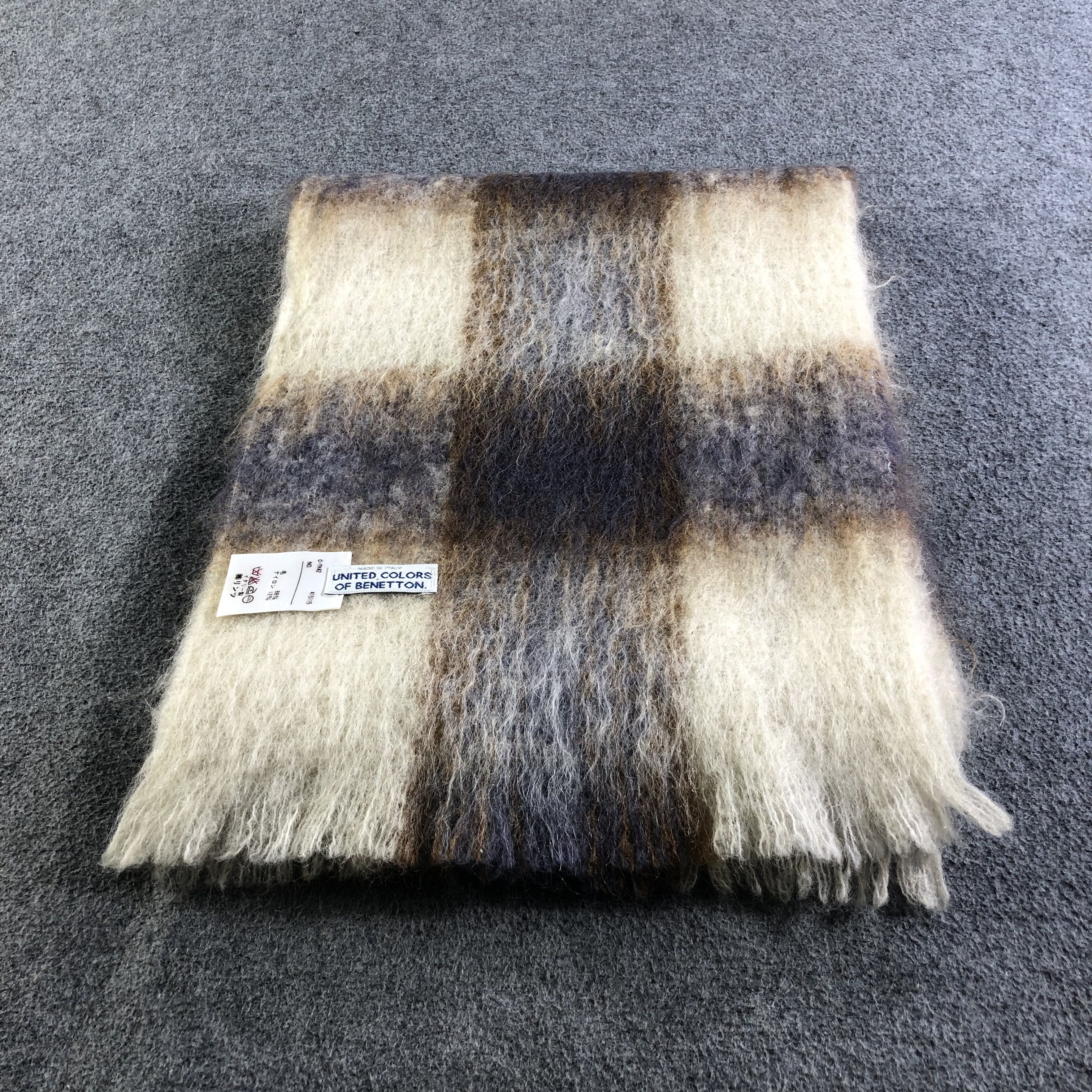 United Colors Of Benetton United Colors Of Benetton Wool Scarf Muffler Neckwear V2548 Size ONE SIZE - 3 Thumbnail