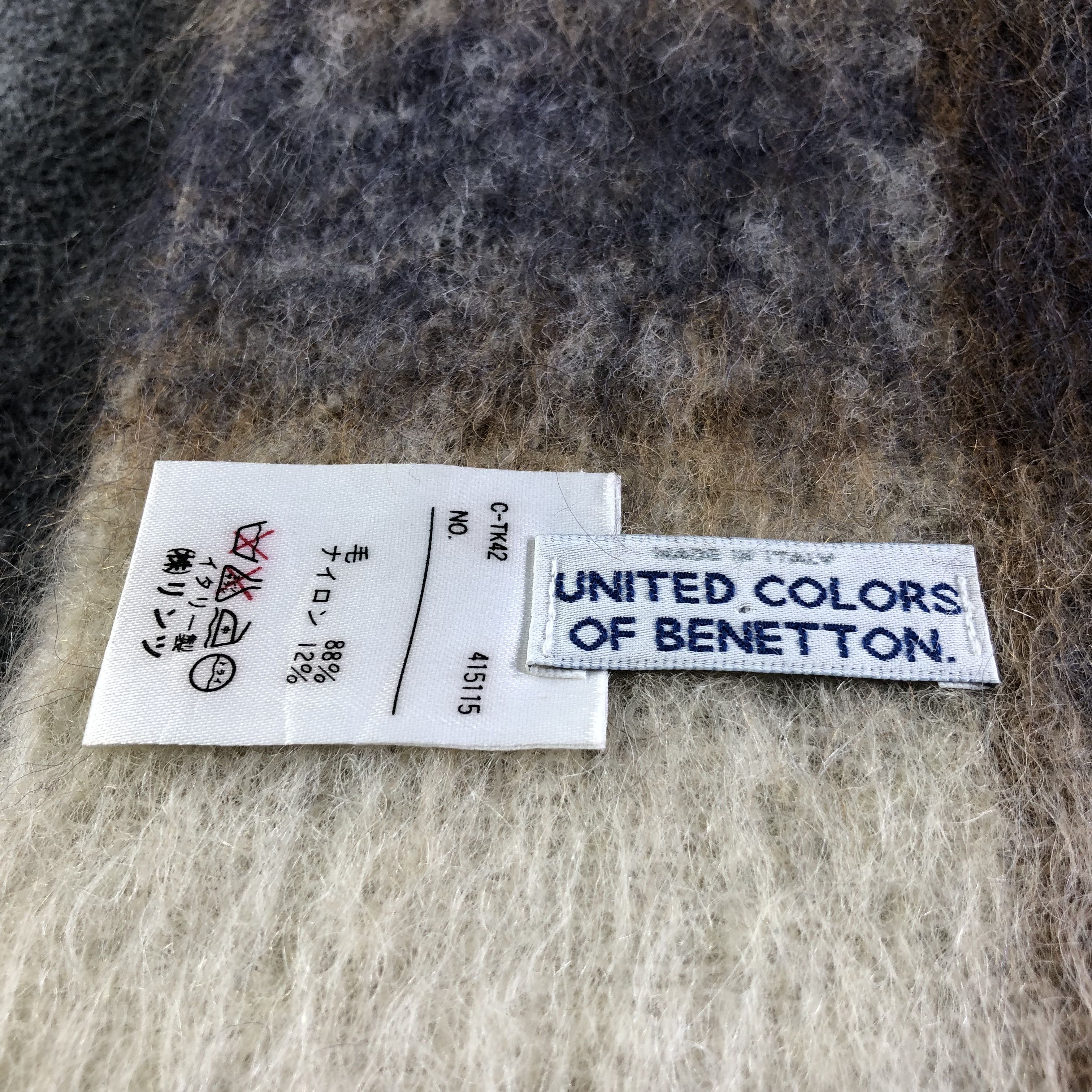 United Colors Of Benetton United Colors Of Benetton Wool Scarf Muffler Neckwear V2548 Size ONE SIZE - 4 Thumbnail