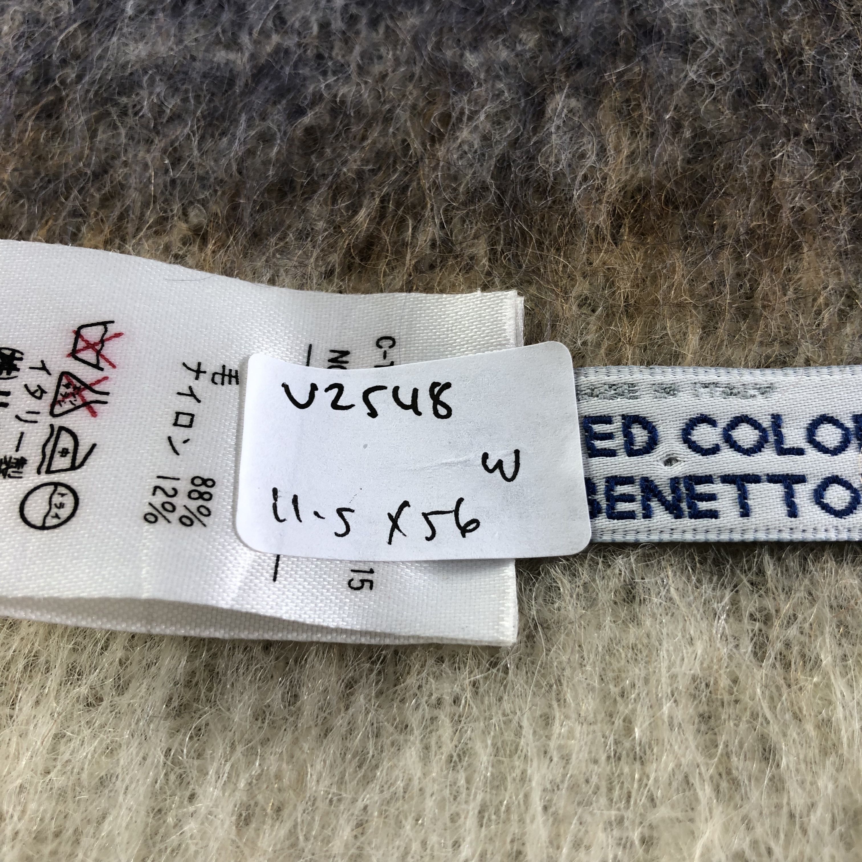 United Colors Of Benetton United Colors Of Benetton Wool Scarf Muffler Neckwear V2548 Size ONE SIZE - 7 Thumbnail