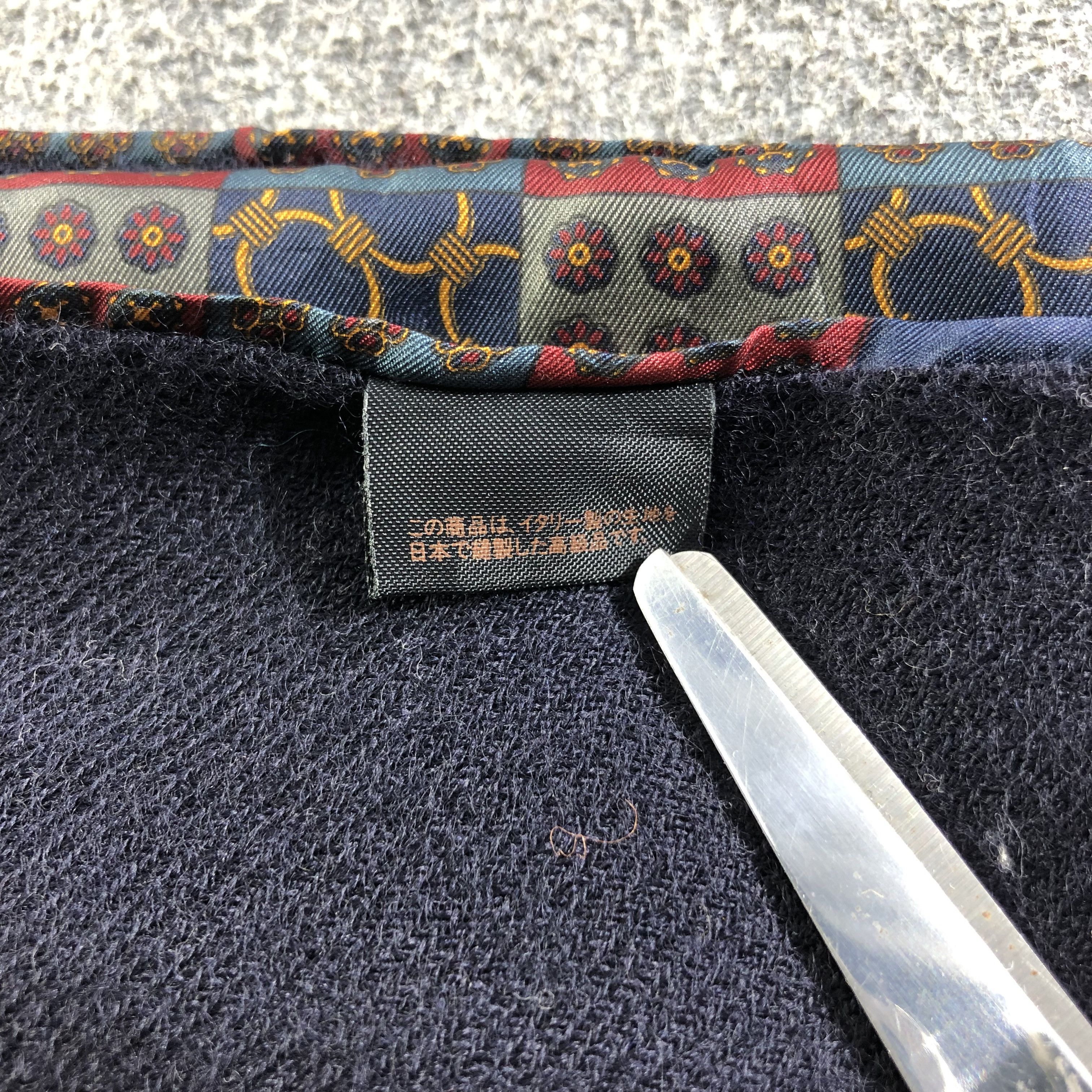 Vintage Luxury Design Silk/Wool Scarf Muffler Neckwear V2552 Size ONE SIZE - 6 Thumbnail