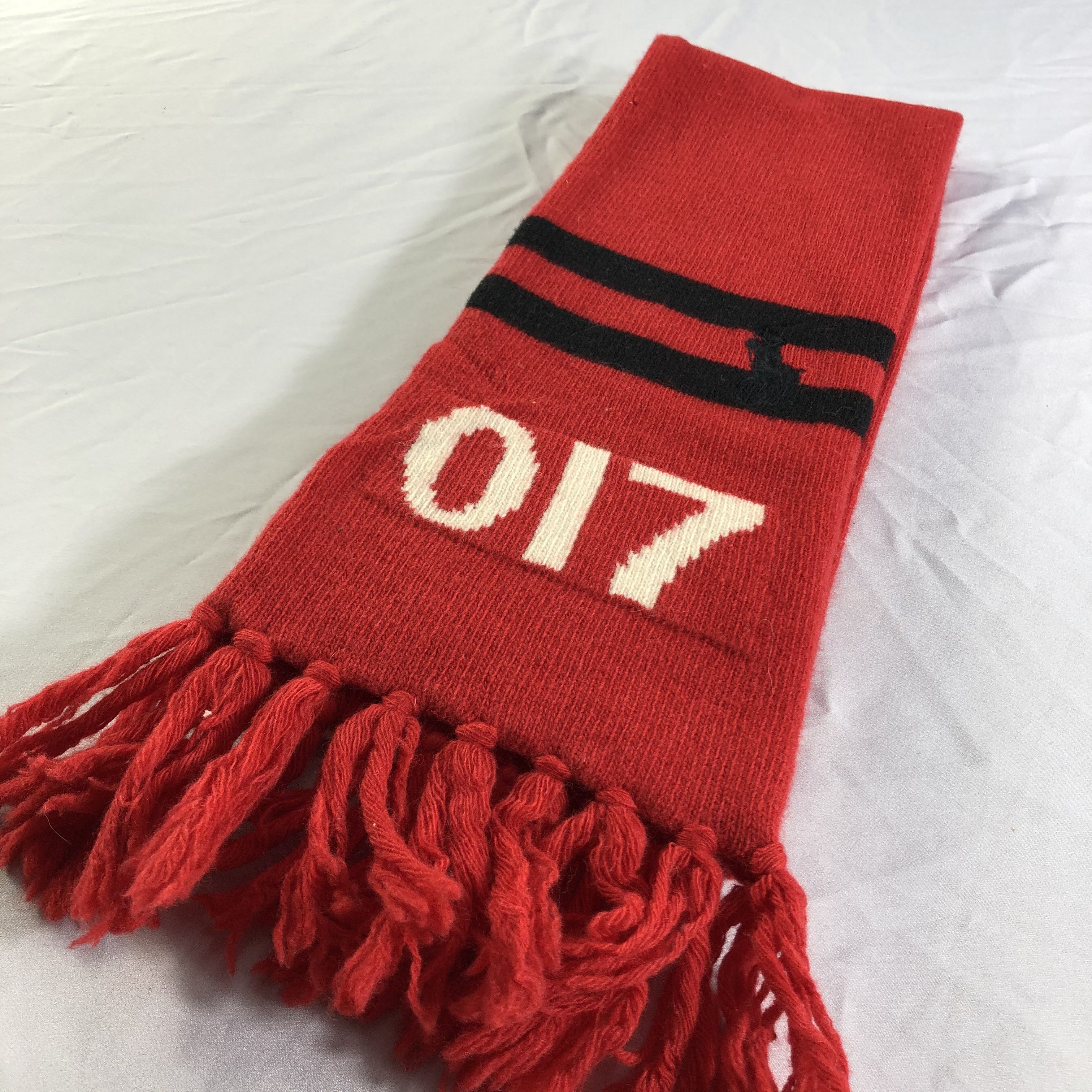 Polo Ralph Lauren Polo Ralph Lauren X SPAIN Wool Scarf Muffler Neckwear V2569 Size ONE SIZE - 3 Thumbnail