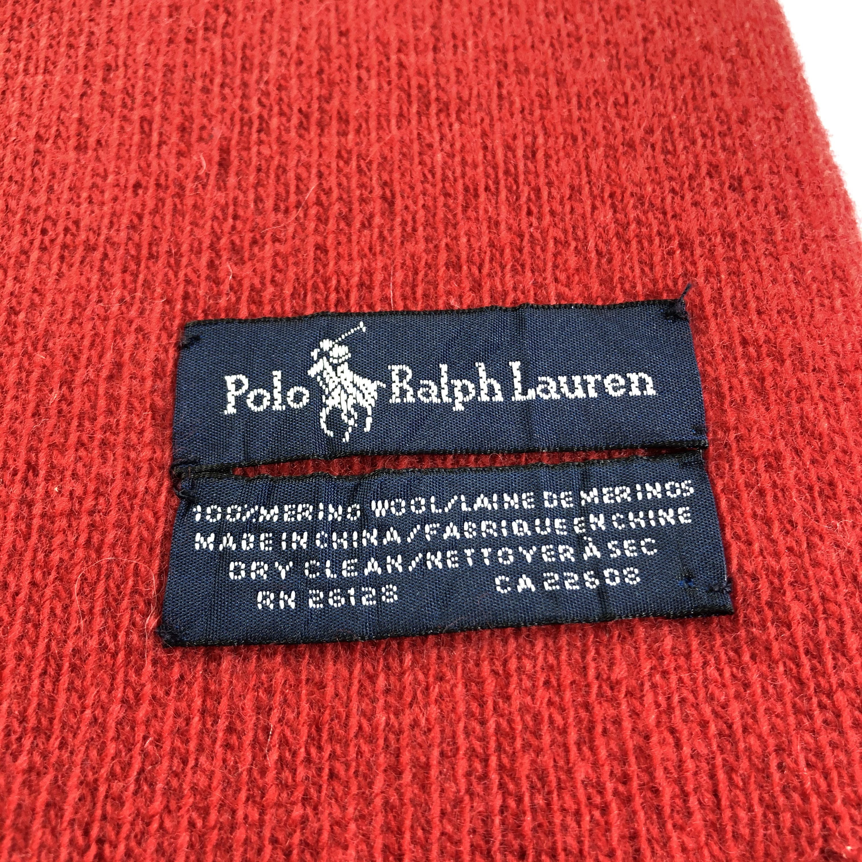 Polo Ralph Lauren Polo Ralph Lauren X SPAIN Wool Scarf Muffler Neckwear V2569 Size ONE SIZE - 7 Thumbnail