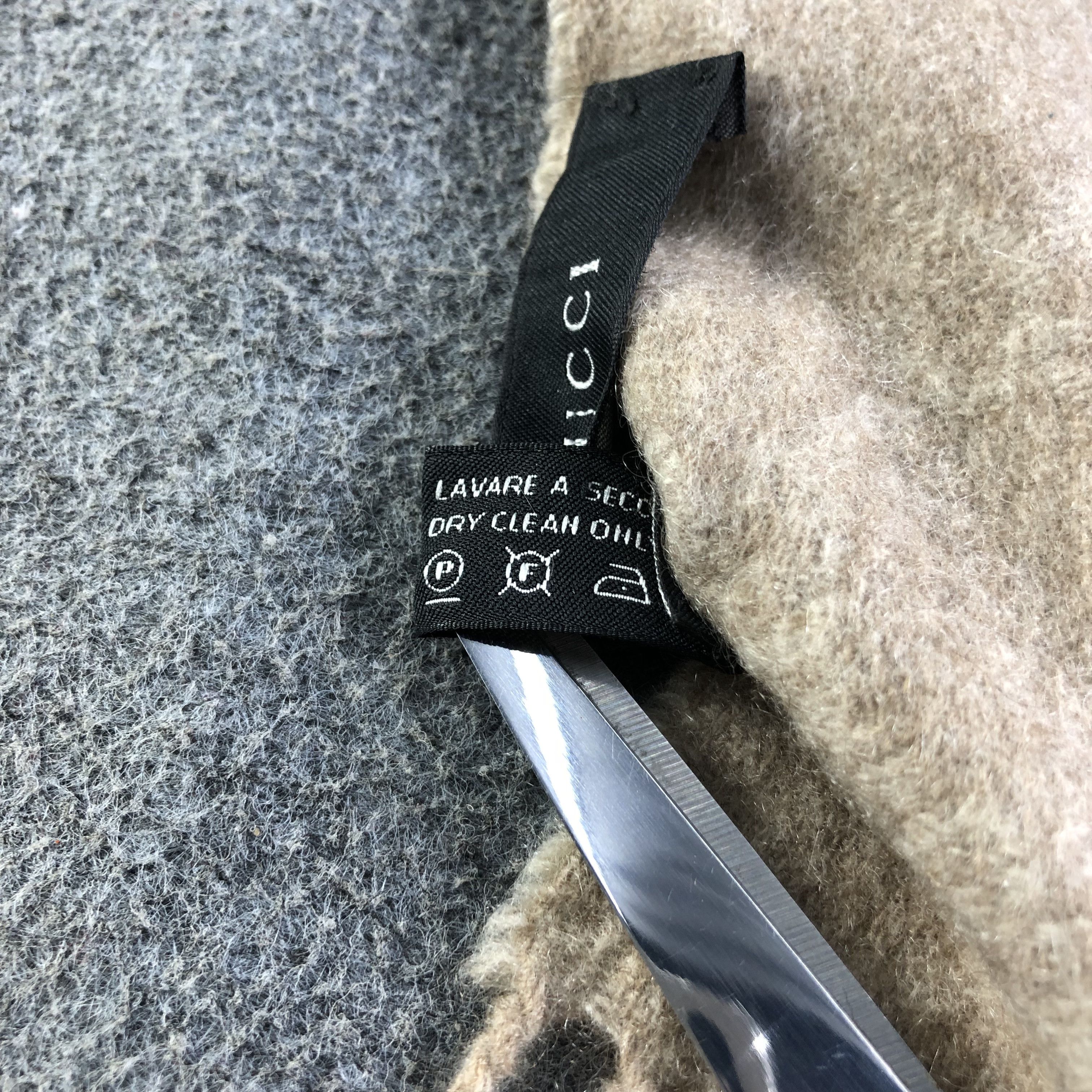 Gucci Gucci Monogram Cashmere Scarf Muffler Neckwear V2607 Size ONE SIZE - 7 Thumbnail