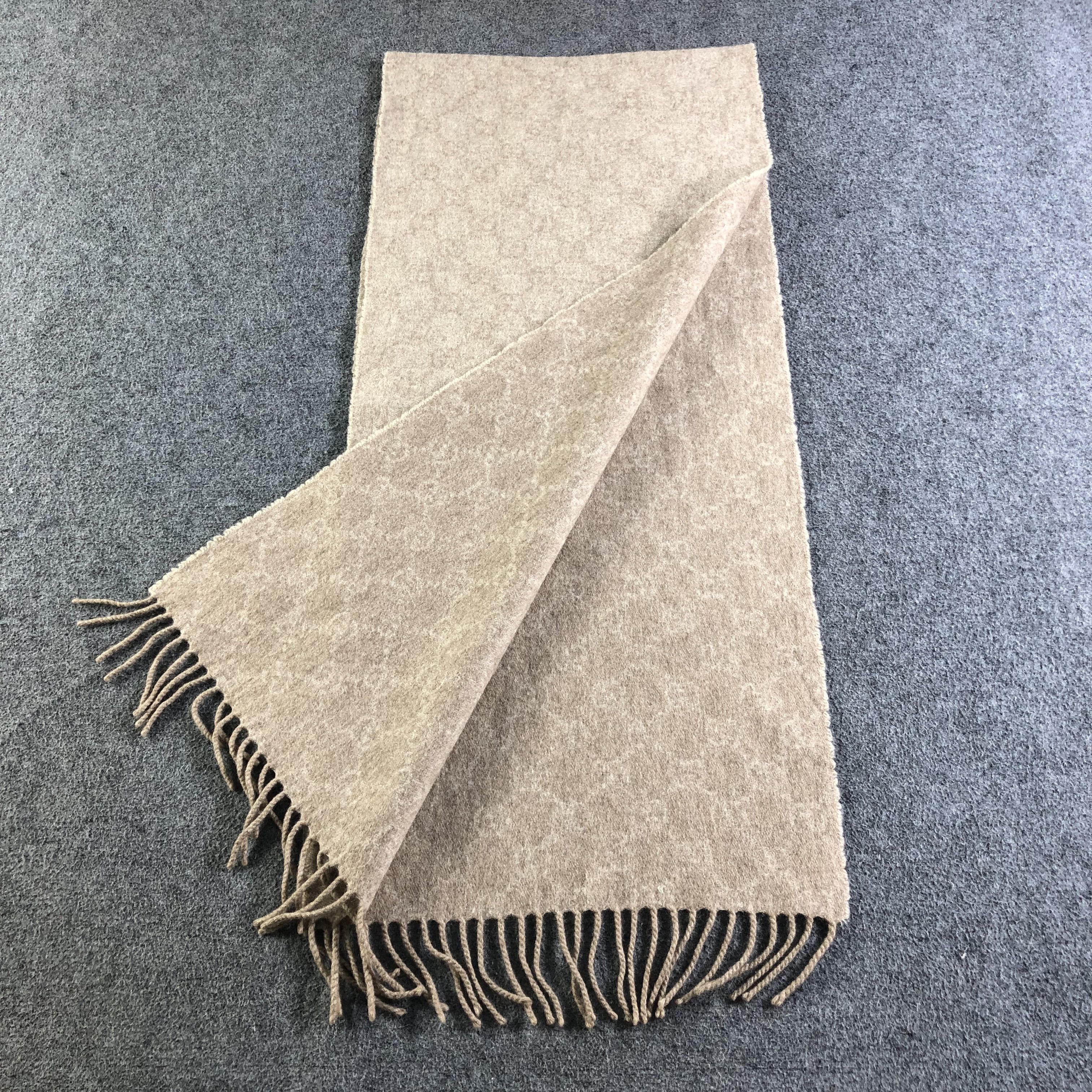 Gucci Gucci Monogram Cashmere Scarf Muffler Neckwear V2607 Size ONE SIZE - 3 Thumbnail