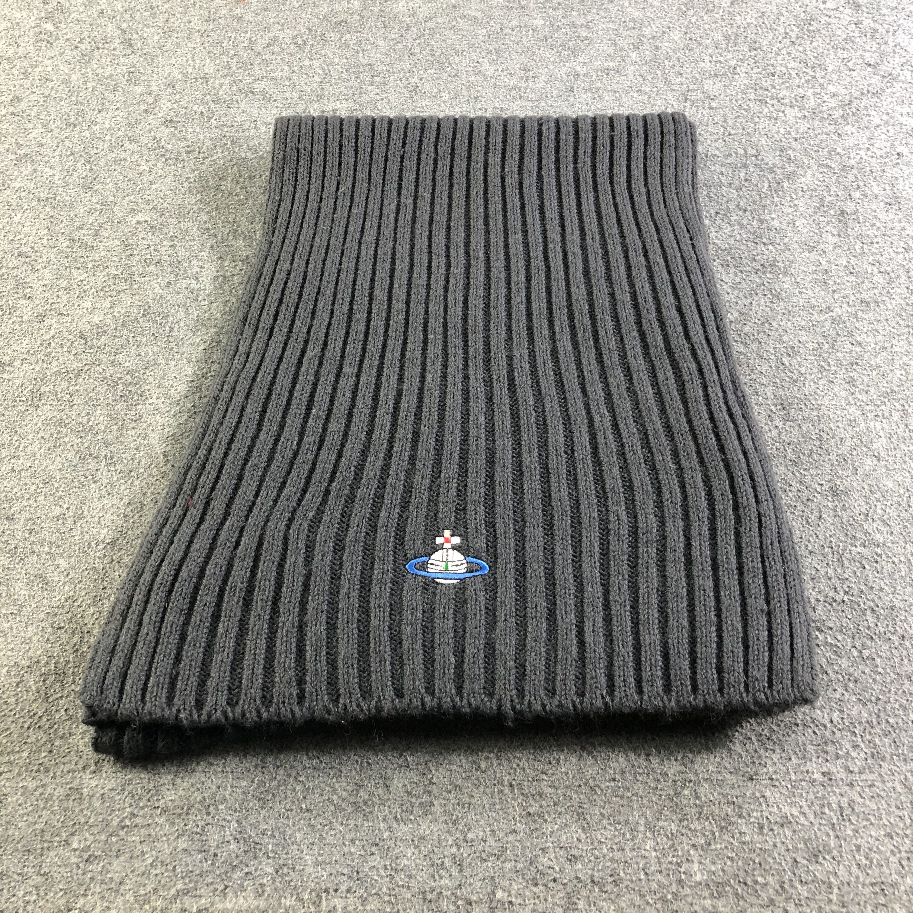 Vivienne Westwood Vivienne Westwood Pleated Wool Scarf Muffler Neckwear V2580 Size ONE SIZE - 3 Thumbnail