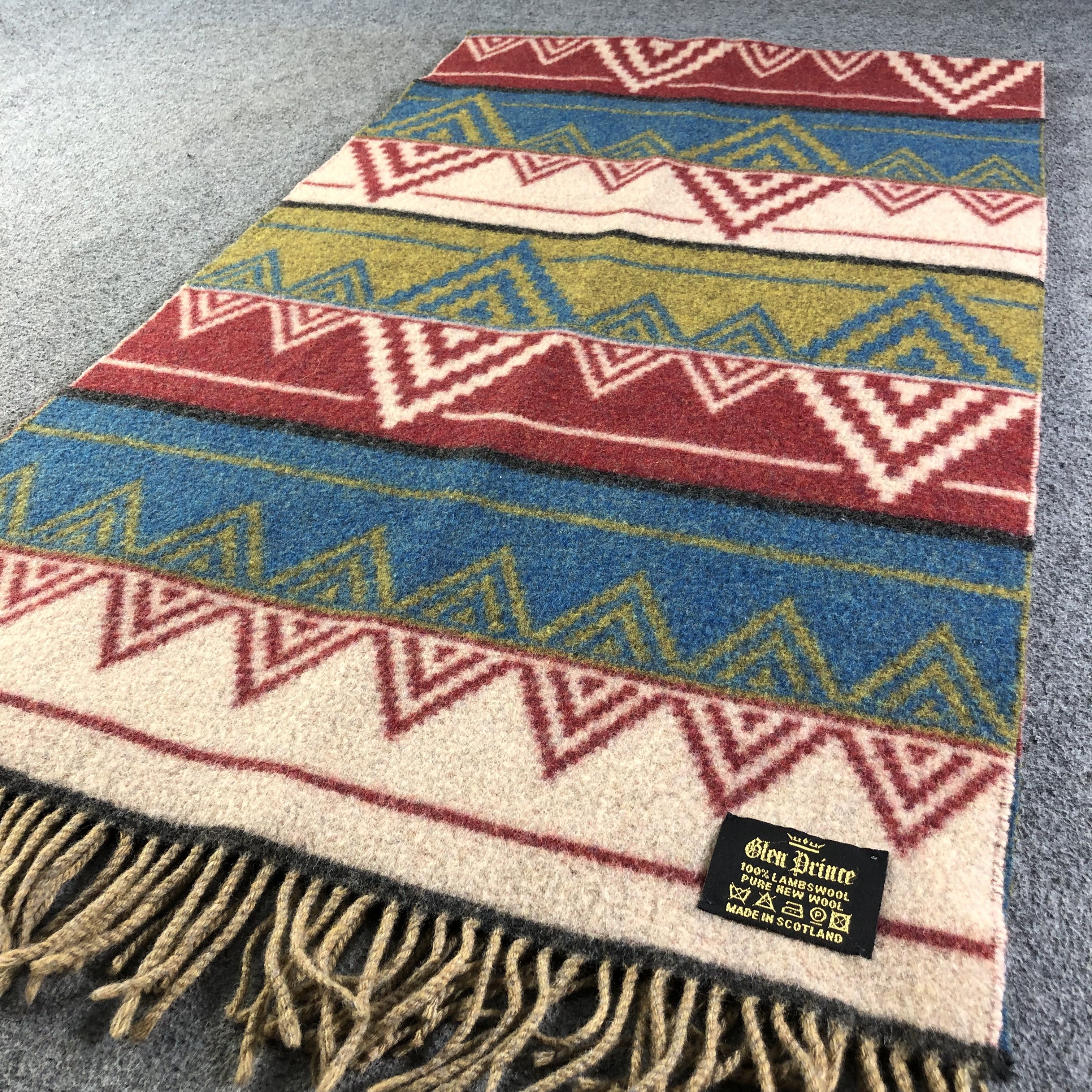 Vintage Glen Prince Navajo Wool Scarf Muffler Neckwear V2587 Size ONE SIZE - 3 Thumbnail