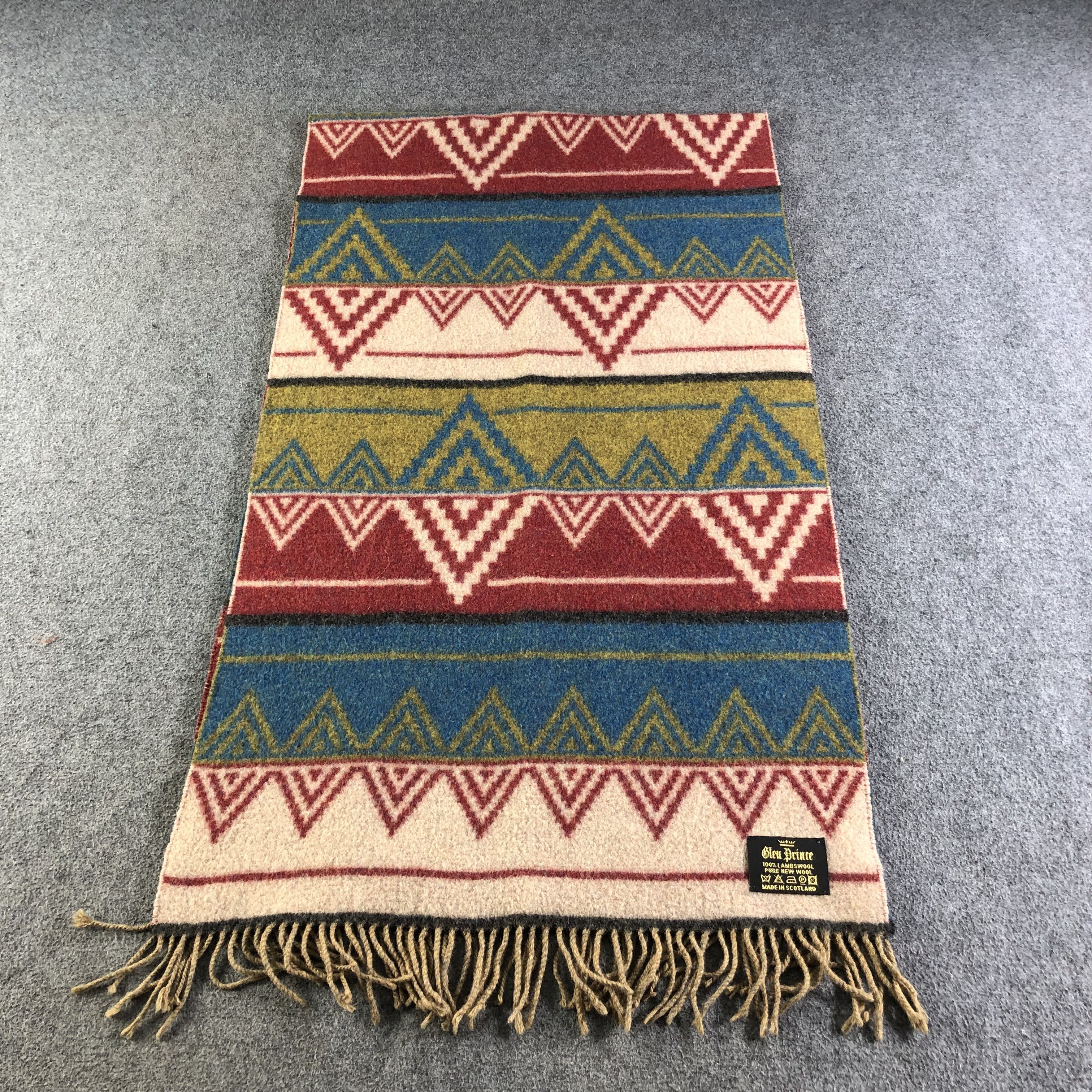 Vintage Glen Prince Navajo Wool Scarf Muffler Neckwear V2587 Size ONE SIZE - 2 Thumbnail