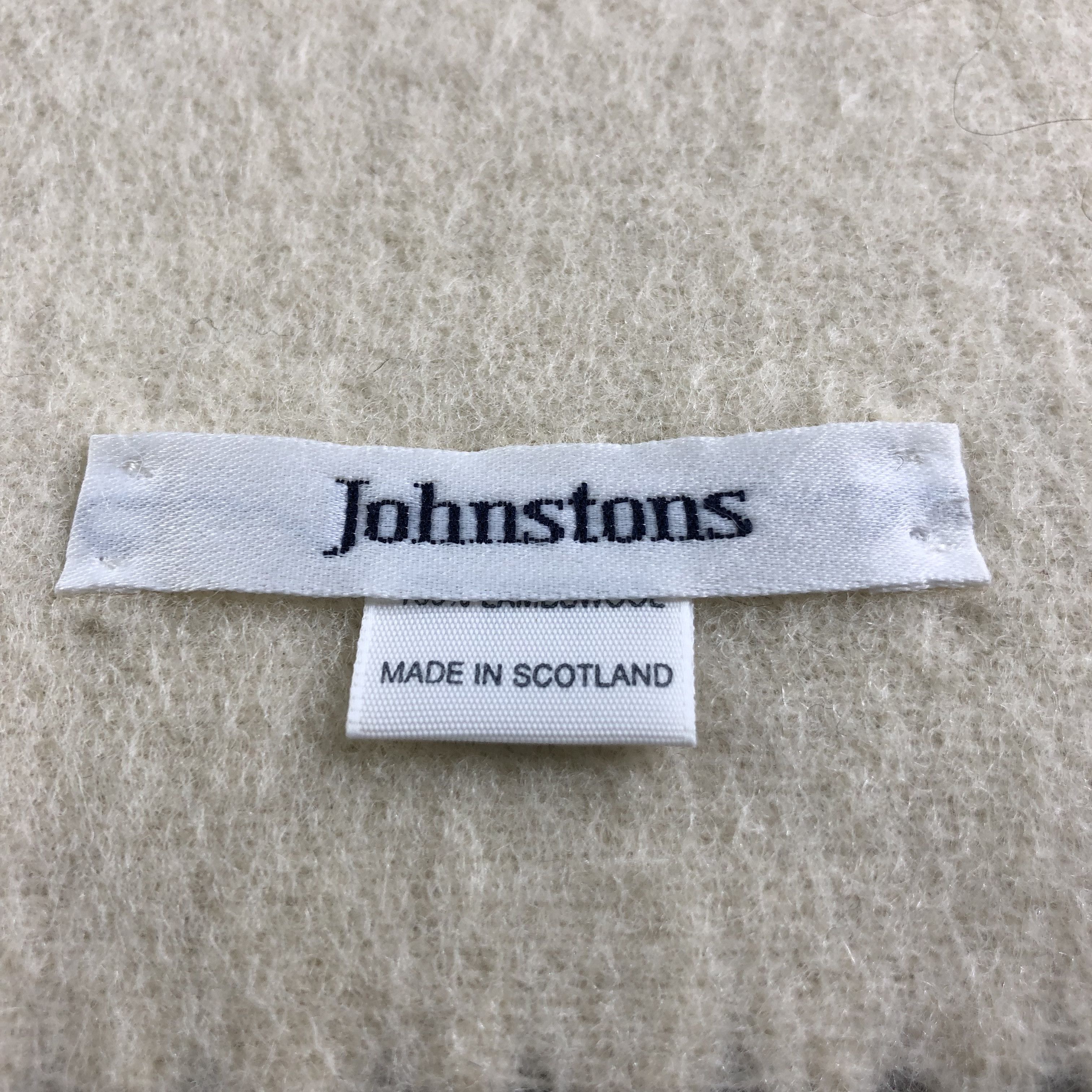 Johnstons Of Elgin Johnstons Of Elgin Striped Wool Scarf Muffler Neckwear V2598 Size ONE SIZE - 4 Thumbnail
