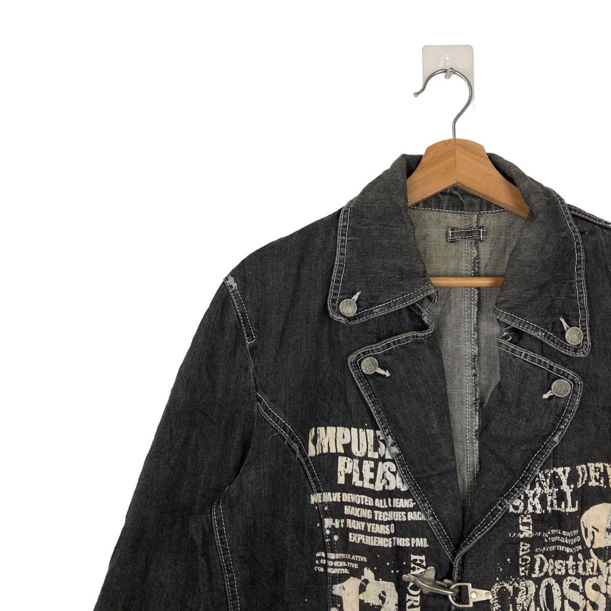 Japanese Brand 🔥RARE PUNK DESIGN BIG LOGO WORK CHORE JACKET JAPAN Size US M / EU 48-50 / 2 - 6 Thumbnail