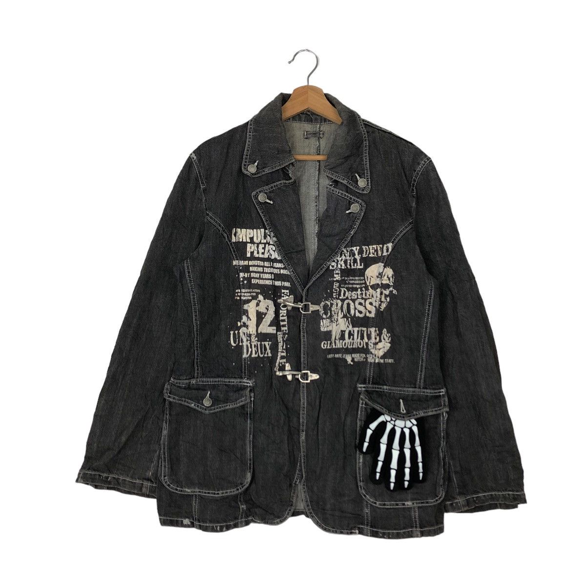 Japanese Brand 🔥RARE PUNK DESIGN BIG LOGO WORK CHORE JACKET JAPAN Size US M / EU 48-50 / 2 - 1 Thumbnail