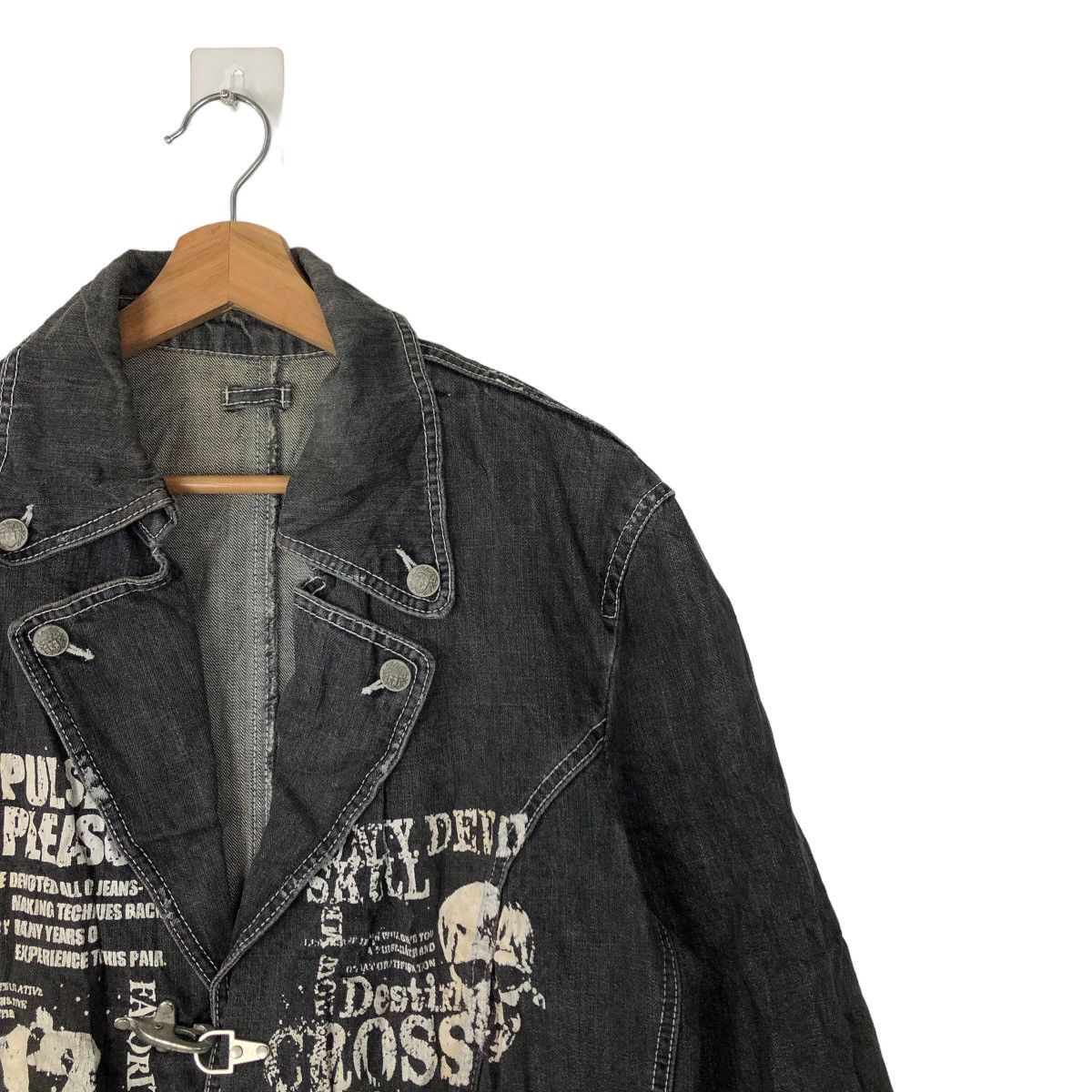 Japanese Brand 🔥RARE PUNK DESIGN BIG LOGO WORK CHORE JACKET JAPAN Size US M / EU 48-50 / 2 - 5 Thumbnail