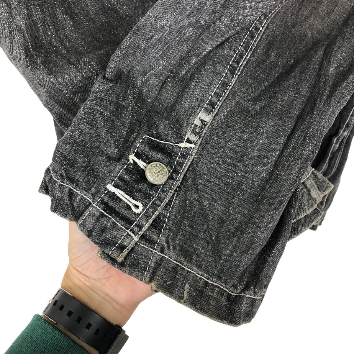 Japanese Brand 🔥RARE PUNK DESIGN BIG LOGO WORK CHORE JACKET JAPAN Size US M / EU 48-50 / 2 - 11 Thumbnail