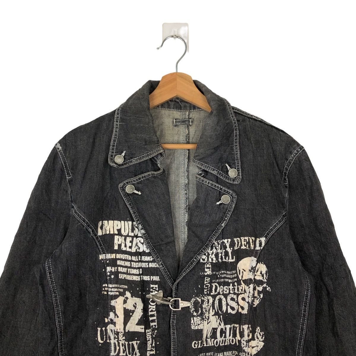 Japanese Brand 🔥RARE PUNK DESIGN BIG LOGO WORK CHORE JACKET JAPAN Size US M / EU 48-50 / 2 - 2 Thumbnail