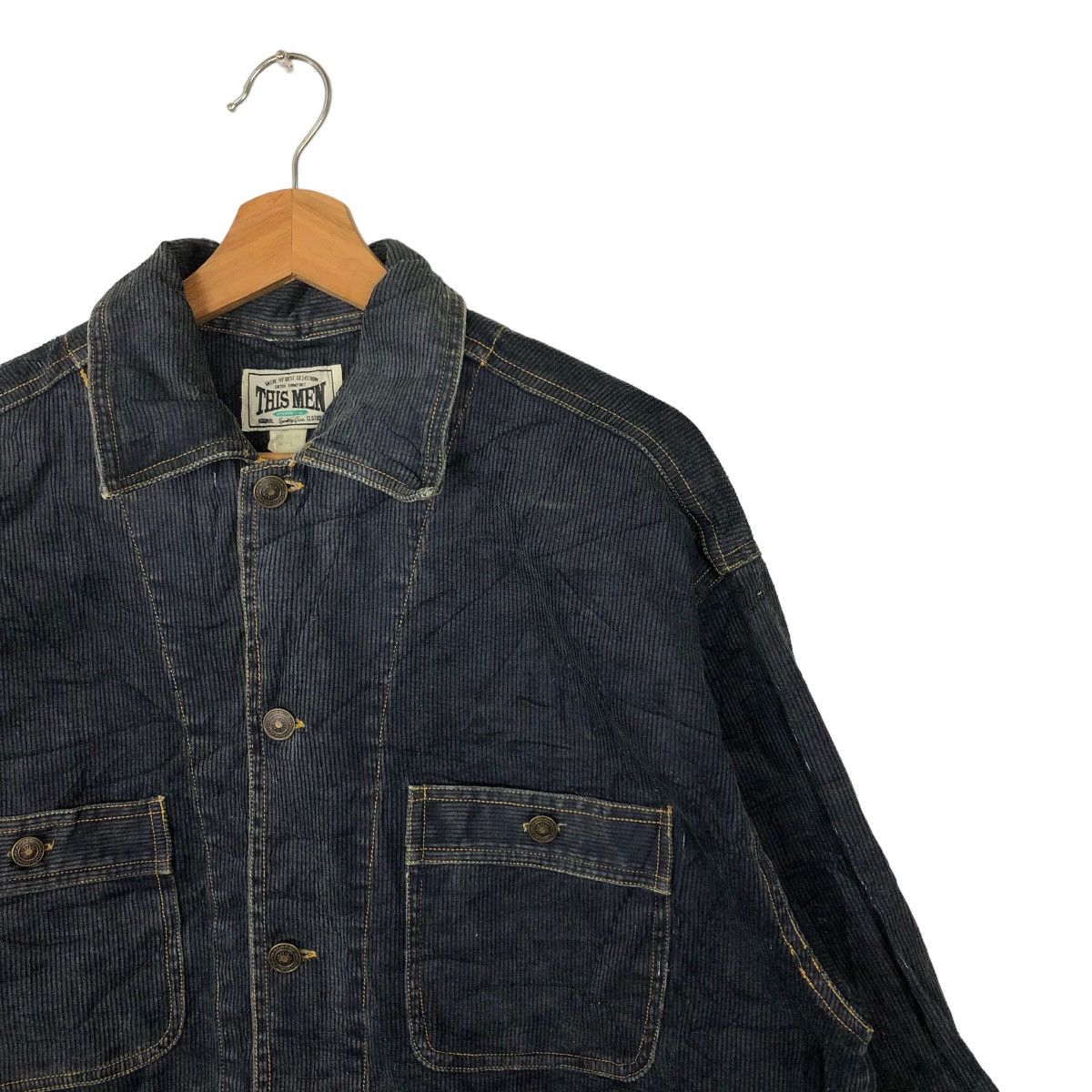 Issey Miyake 🔥90’s RARE CORDUROY CHORE JACKET SPORTING GEAR THIS MAN Size US M / EU 48-50 / 2 - 5 Thumbnail