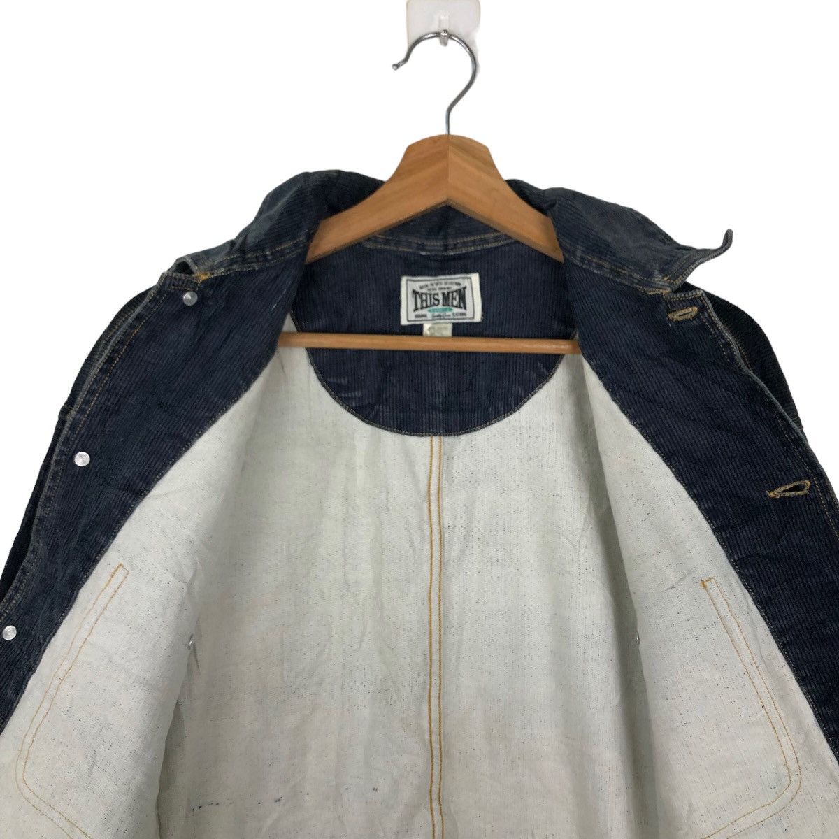 Issey Miyake 🔥90’s RARE CORDUROY CHORE JACKET SPORTING GEAR THIS MAN Size US M / EU 48-50 / 2 - 10 Thumbnail