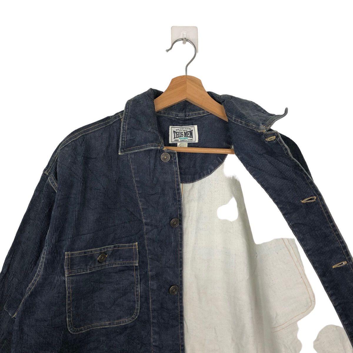 Issey Miyake 🔥90’s RARE CORDUROY CHORE JACKET SPORTING GEAR THIS MAN Size US M / EU 48-50 / 2 - 9 Thumbnail