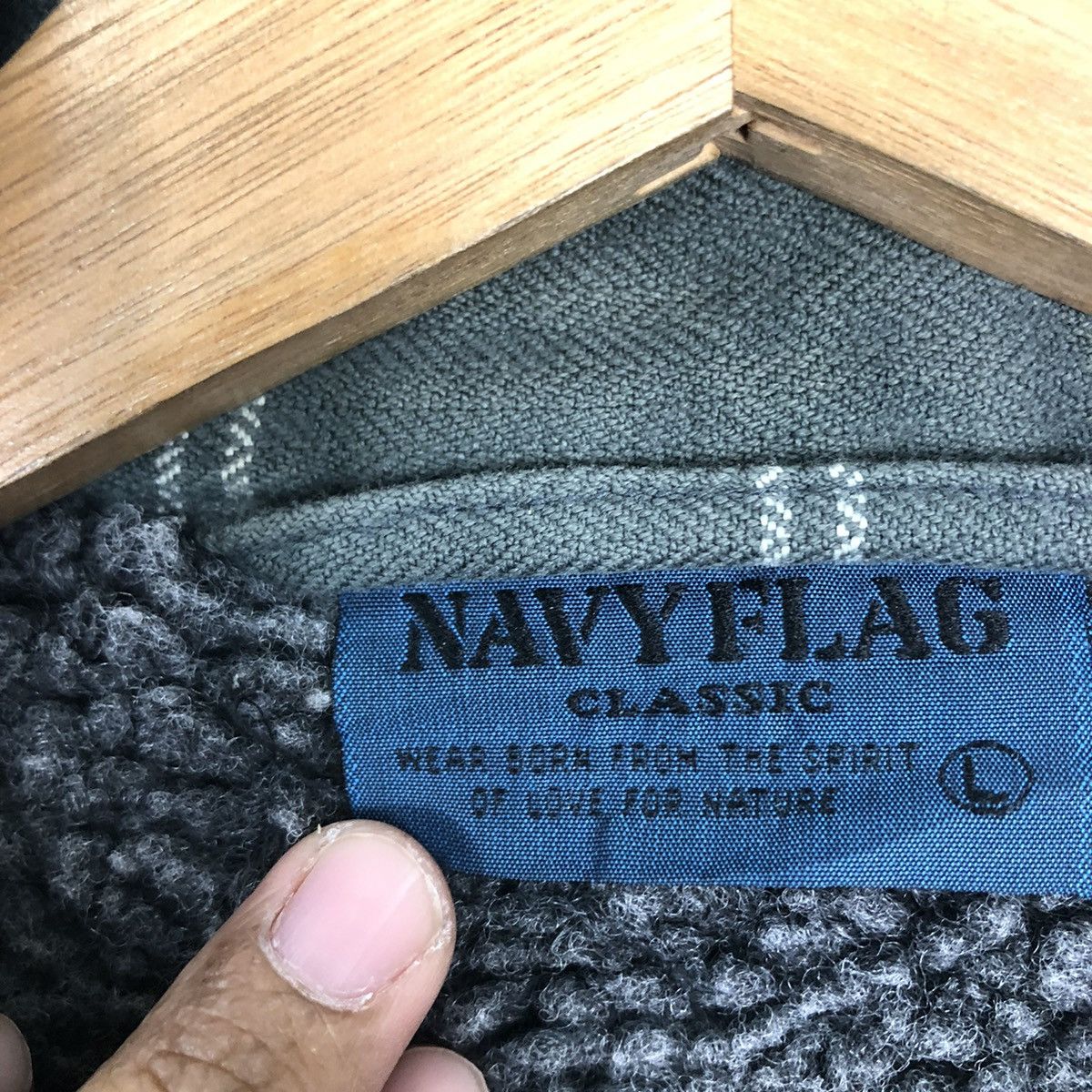 Japanese Brand 🔥90s VINTAGE BOMBER JACKET NAVY FLAG MILITARY TARTAN DESIGN Size US L / EU 52-54 / 3 - 12 Thumbnail