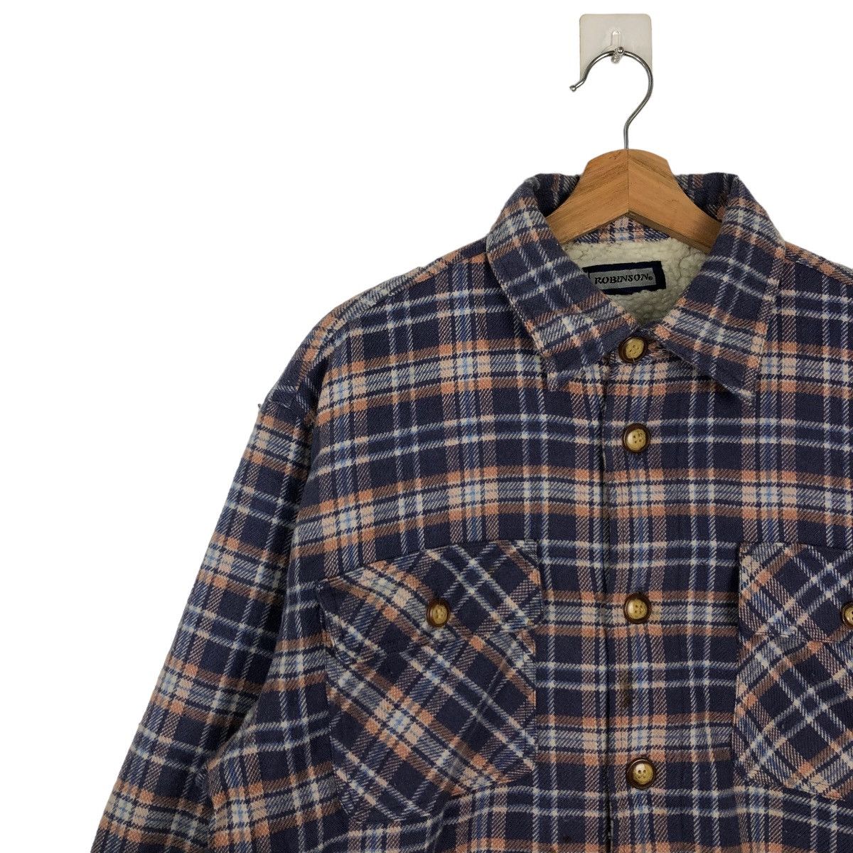 Flannel 🔥90’s VINTAGE FLANNEL JACKET TARTAN DESIGN ROBINSON JAPAN Size US M / EU 48-50 / 2 - 6 Thumbnail