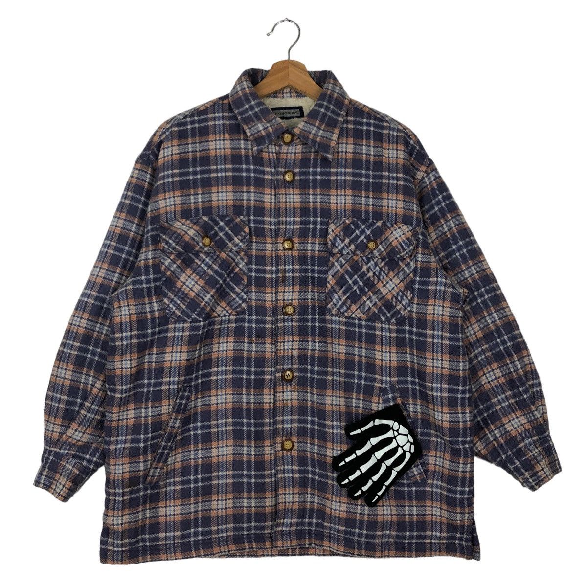 Flannel 🔥90’s VINTAGE FLANNEL JACKET TARTAN DESIGN ROBINSON JAPAN Size US M / EU 48-50 / 2 - 1 Thumbnail