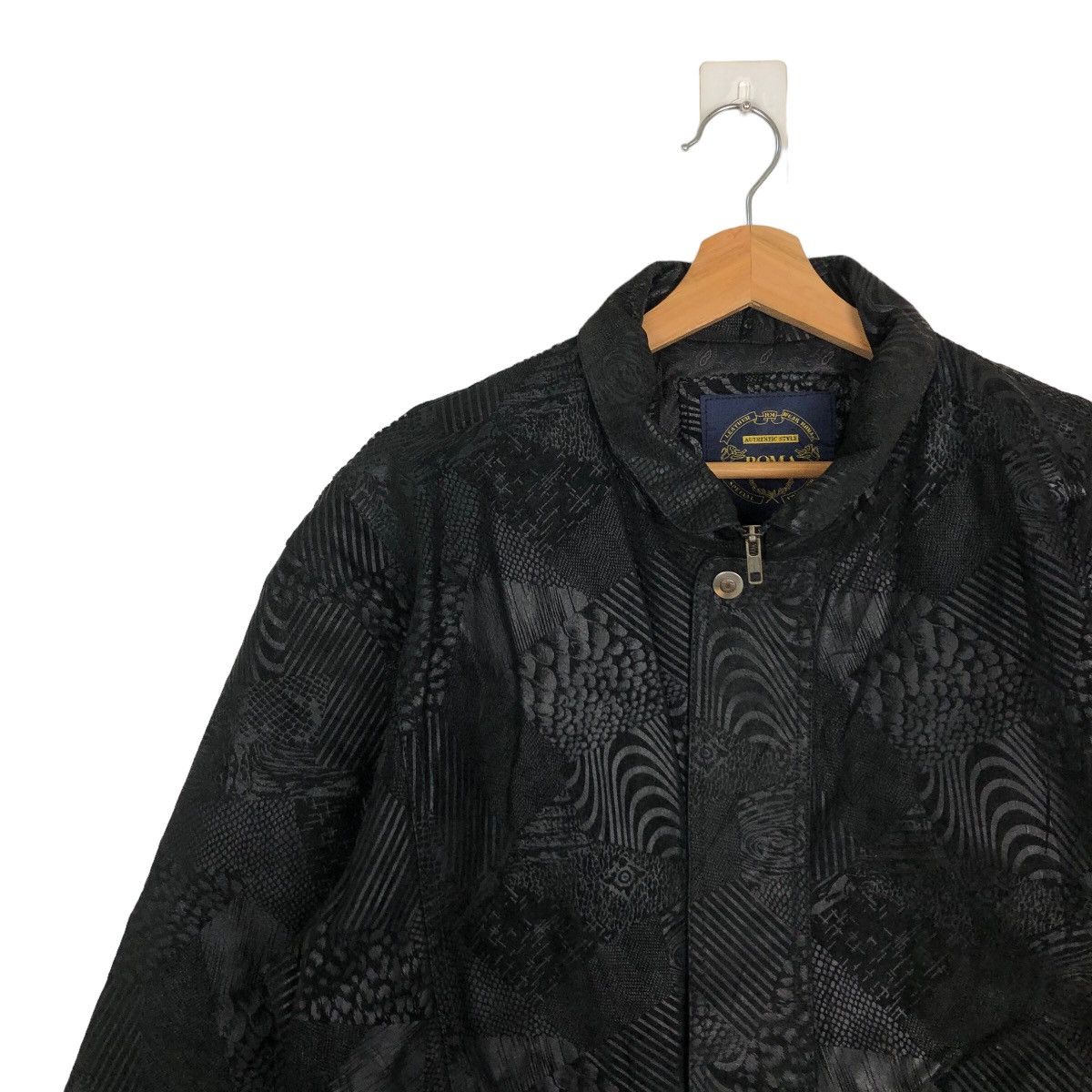 Japanese Brand 🔥VINTAGE BOMBER GENUINE LEATHER JACKET ROMA LEATHER Size US M / EU 48-50 / 2 - 6 Thumbnail