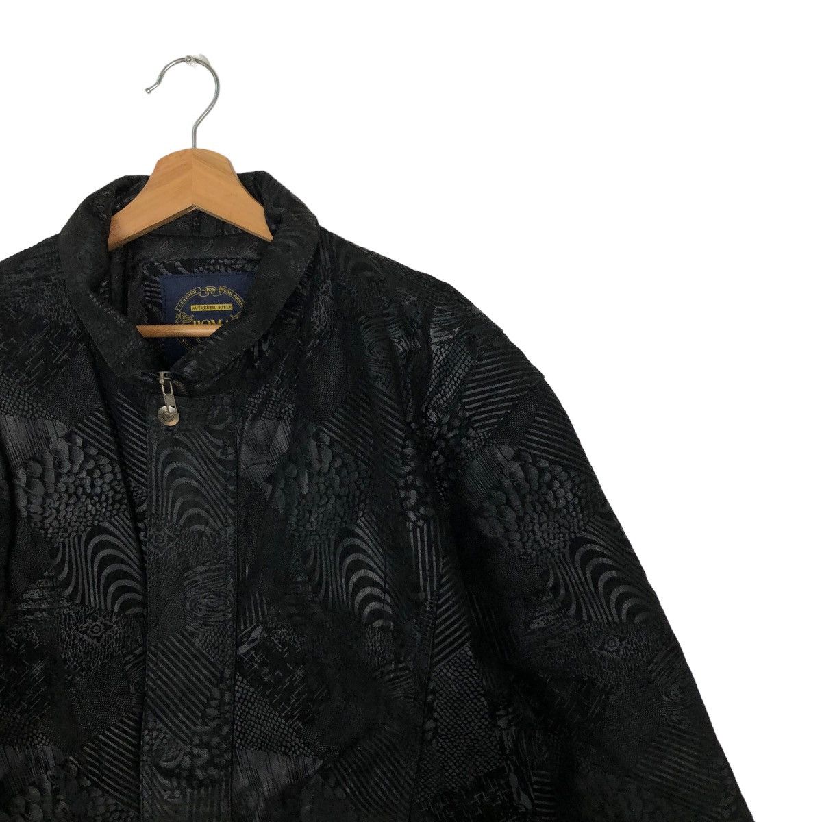 Japanese Brand 🔥VINTAGE BOMBER GENUINE LEATHER JACKET ROMA LEATHER Size US M / EU 48-50 / 2 - 5 Thumbnail