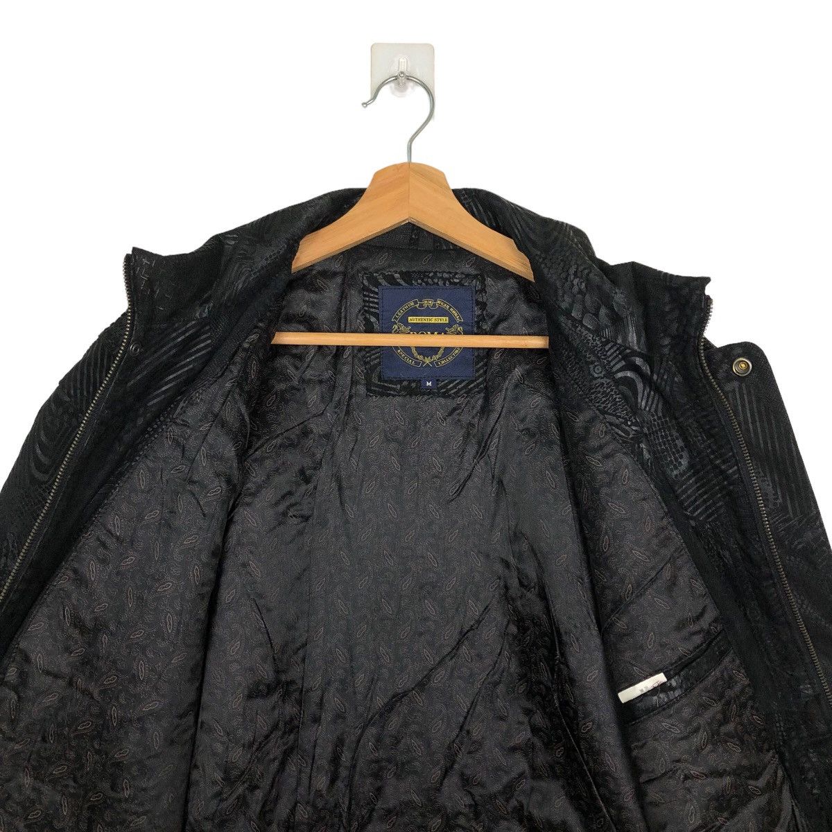Japanese Brand 🔥VINTAGE BOMBER GENUINE LEATHER JACKET ROMA LEATHER Size US M / EU 48-50 / 2 - 10 Thumbnail