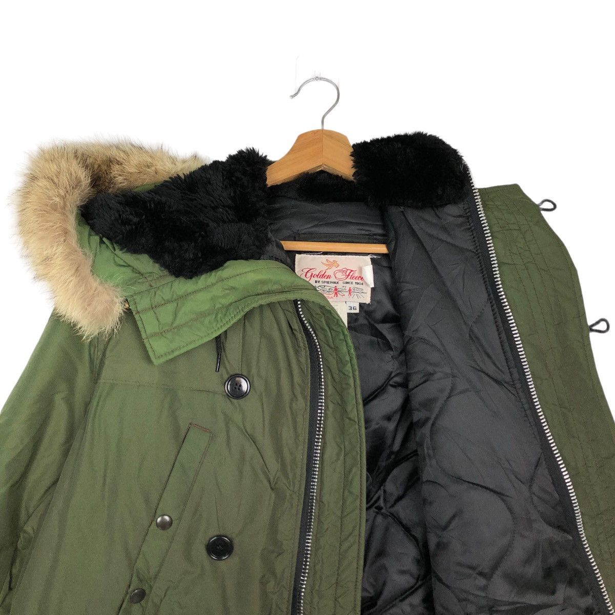 Buzz Rickson's 🔥VINTAGE MILITARY PARKA JACKET GOLDEN FLEECE BY SPIEWAK USA Size US M / EU 48-50 / 2 - 10 Thumbnail