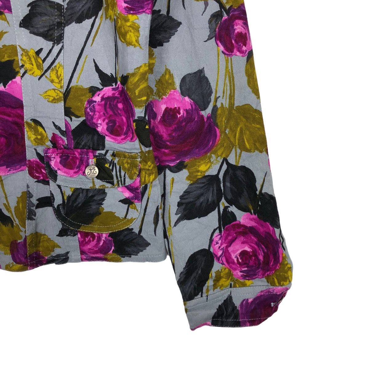 Japanese Brand 🔥FLORAL FLOWER FULL PRINT JACKET ANNE ELISABETH JEAN’S Size US M / EU 48-50 / 2 - 4 Thumbnail