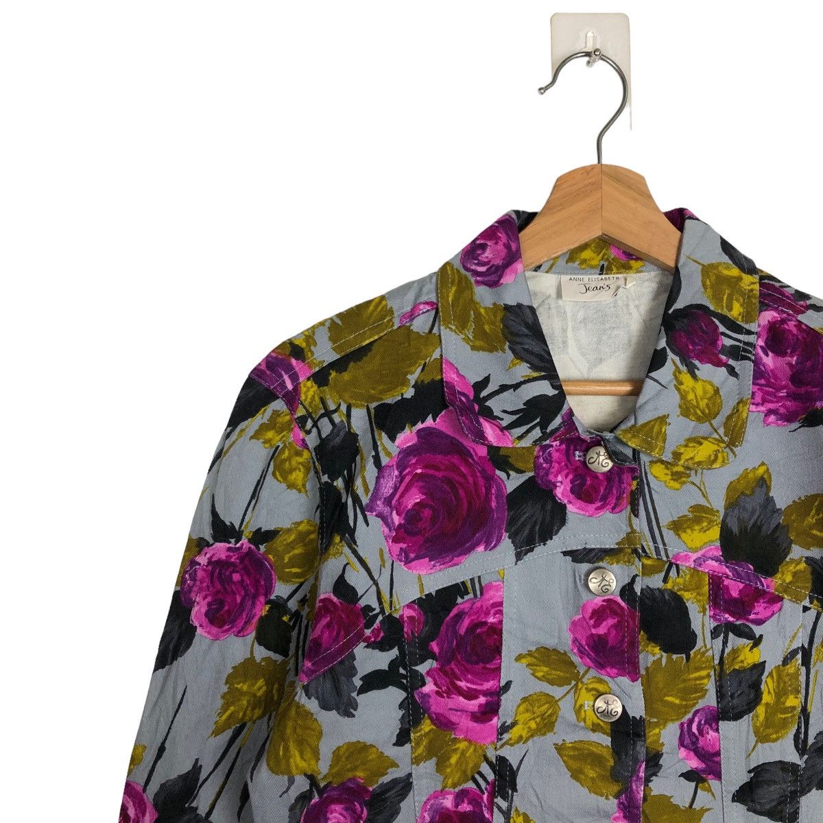 Japanese Brand 🔥FLORAL FLOWER FULL PRINT JACKET ANNE ELISABETH JEAN’S Size US M / EU 48-50 / 2 - 6 Thumbnail