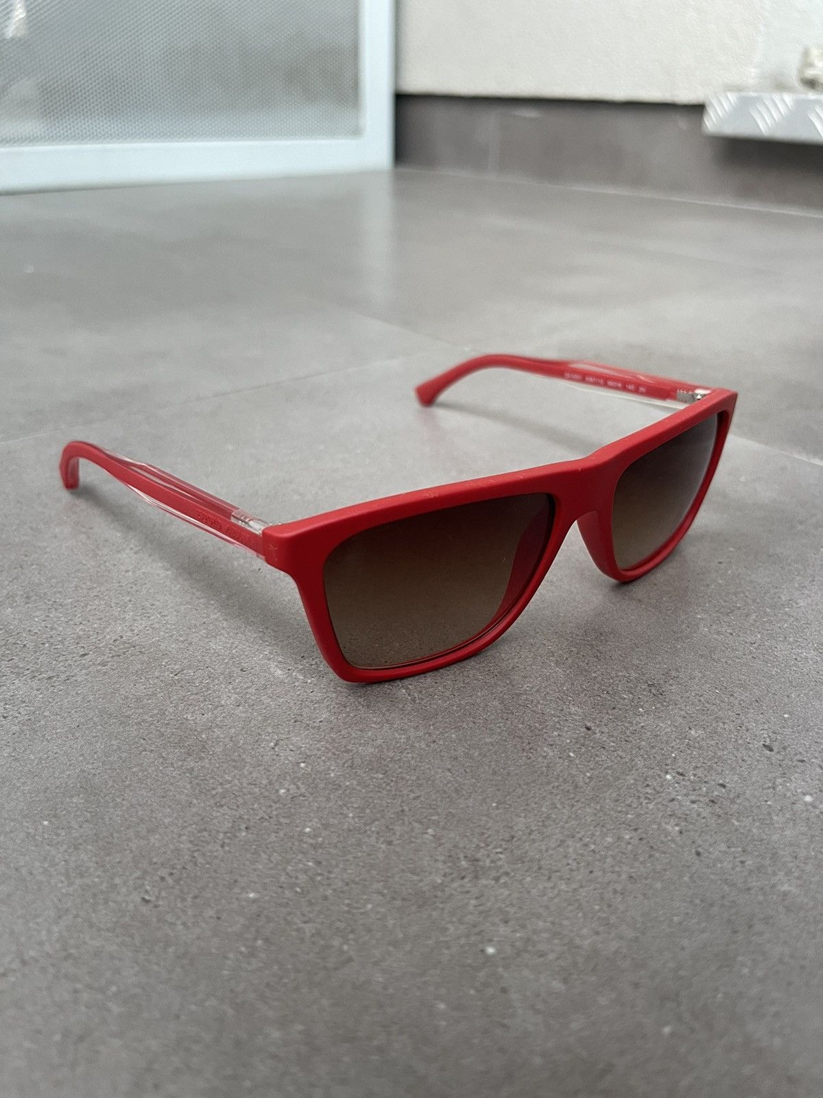 Armani × Emporio Armani × Giorgio Armani Emporio Armani EA4001 5067/13 Red Sunglasses Size ONE SIZE - 3 Thumbnail