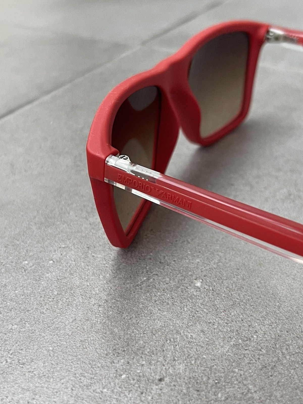 Armani × Emporio Armani × Giorgio Armani Emporio Armani EA4001 5067/13 Red Sunglasses Size ONE SIZE - 6 Thumbnail