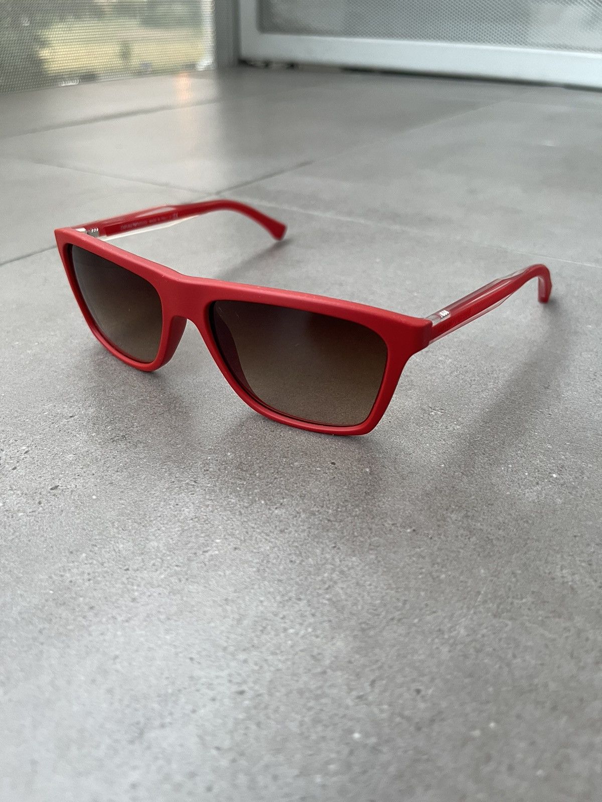 Armani × Emporio Armani × Giorgio Armani Emporio Armani EA4001 5067/13 Red Sunglasses Size ONE SIZE - 1 Thumbnail